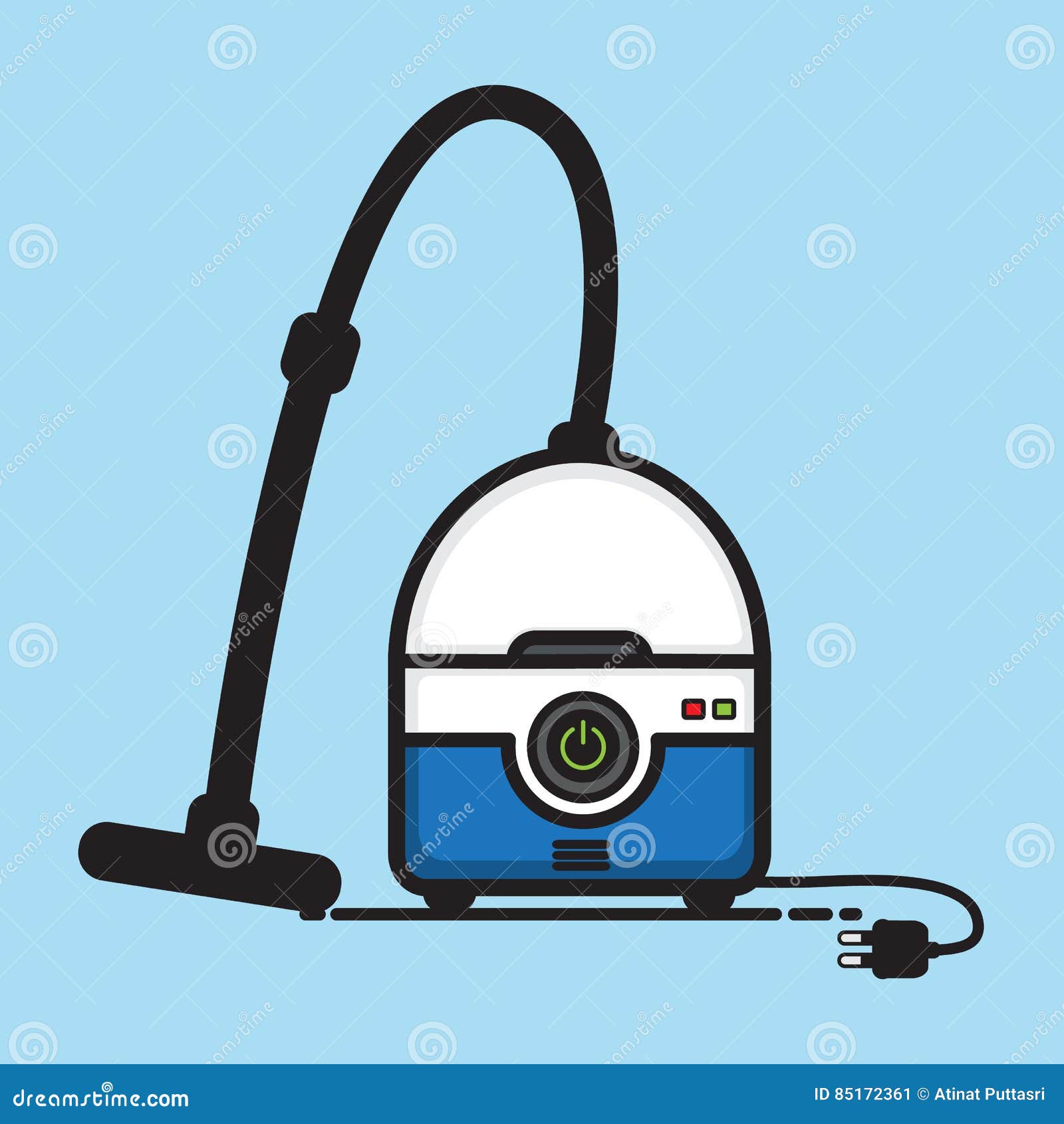 Vacuum cleaner cartoon stock vector. Illustration of white 85172361