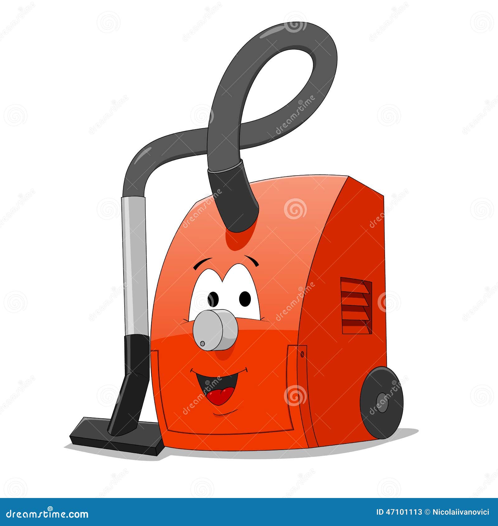 Vacuum cleaner stock vector. Illustration of vector, metal - 47101113