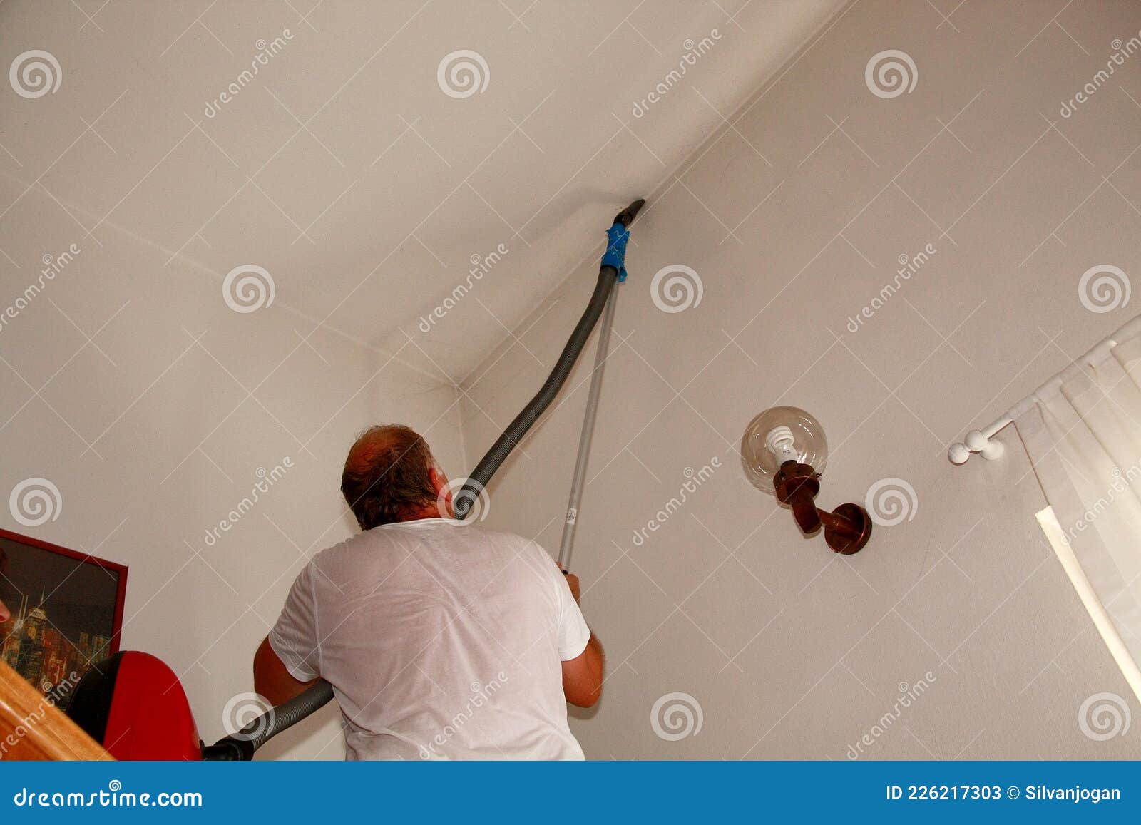 Vacuum Cleaning High Ceiling Stock Image Image of cleaning, vacuum