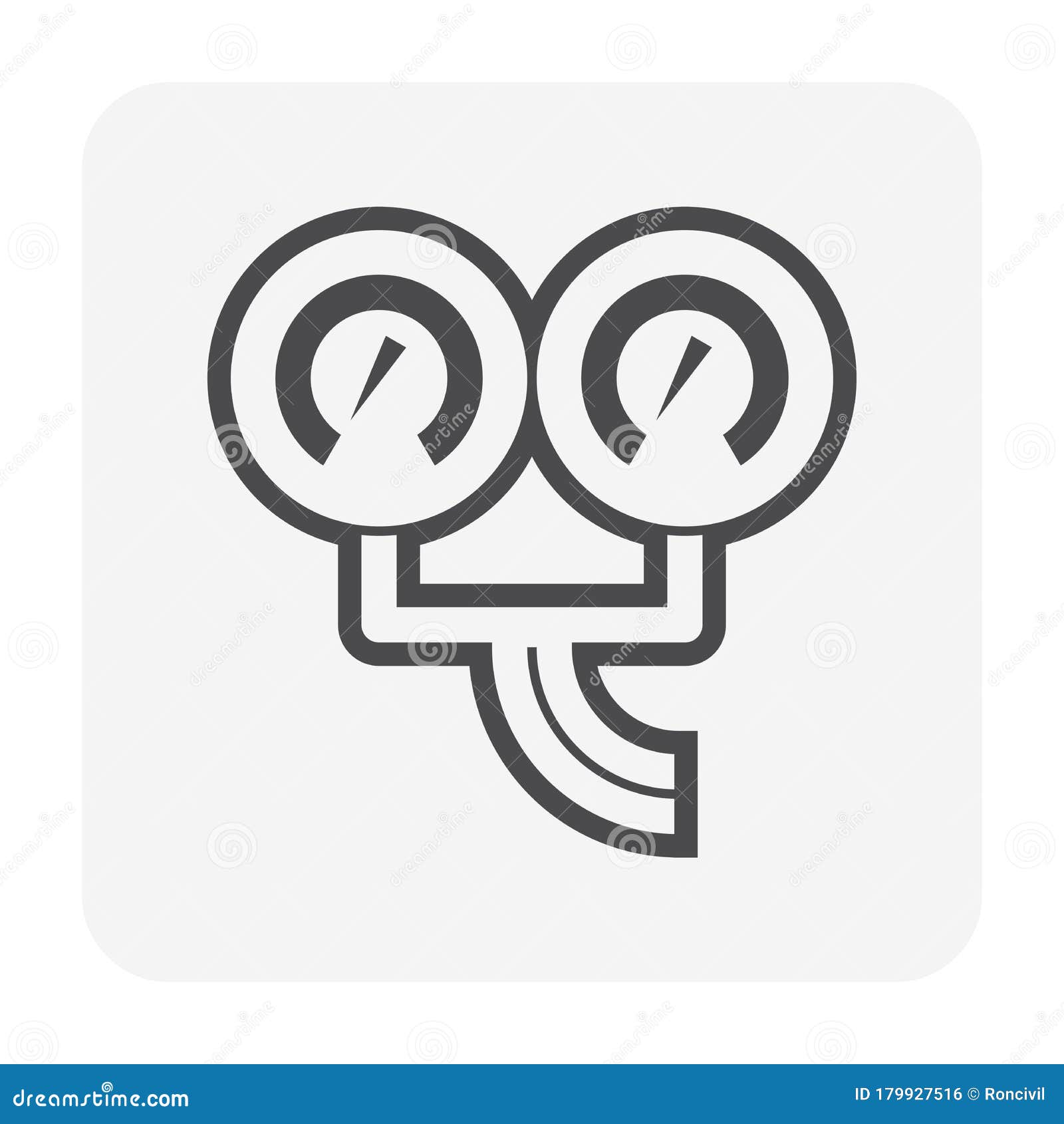 Vacuum gauge icon stock vector. Illustration of people 179927516