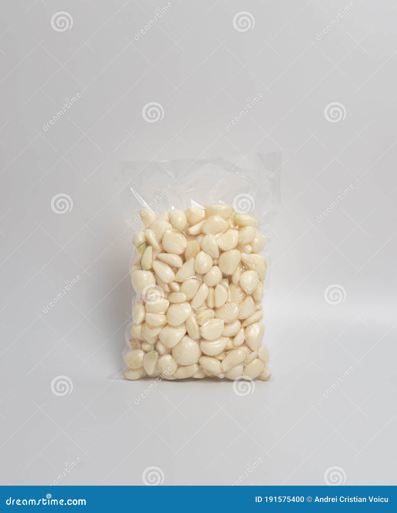 Vacuum Packed Fresh Peeled Garlic Stock Photo Image of nature