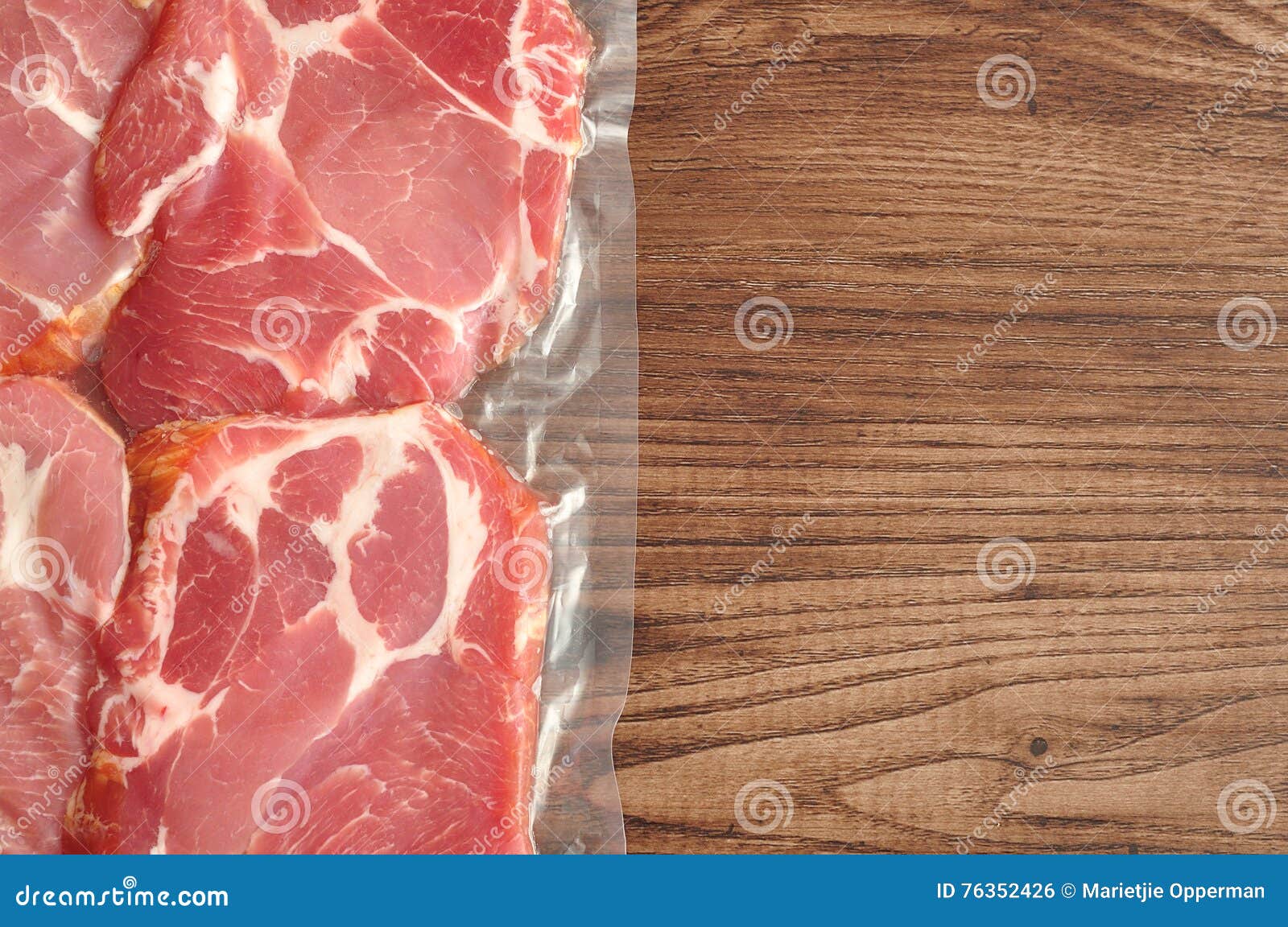 Vacuum packed meat stock photo. Image of healthy, meat 76352426