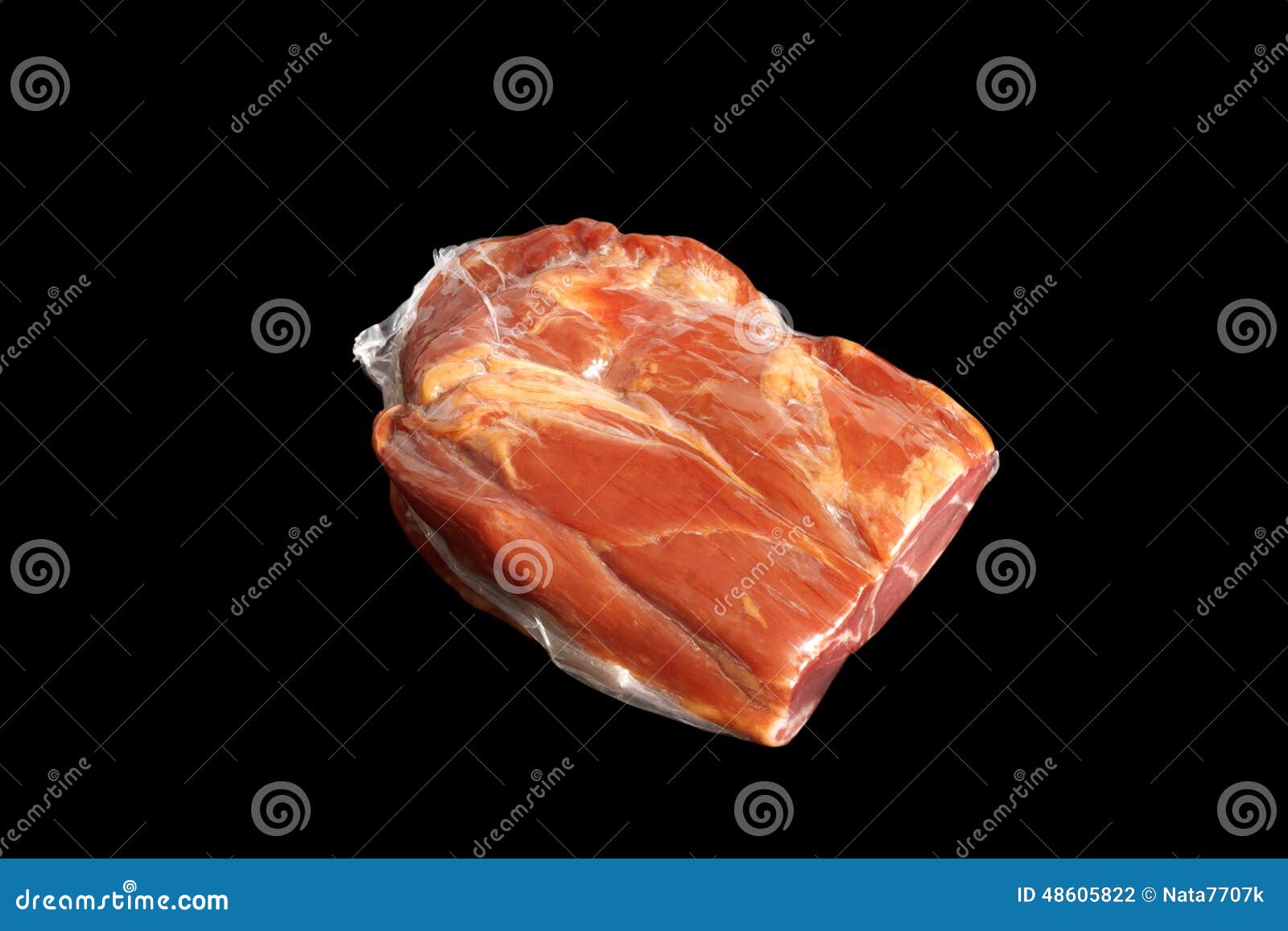 Vacuumpacked meat stock photo. Image of package, shrink 48605822