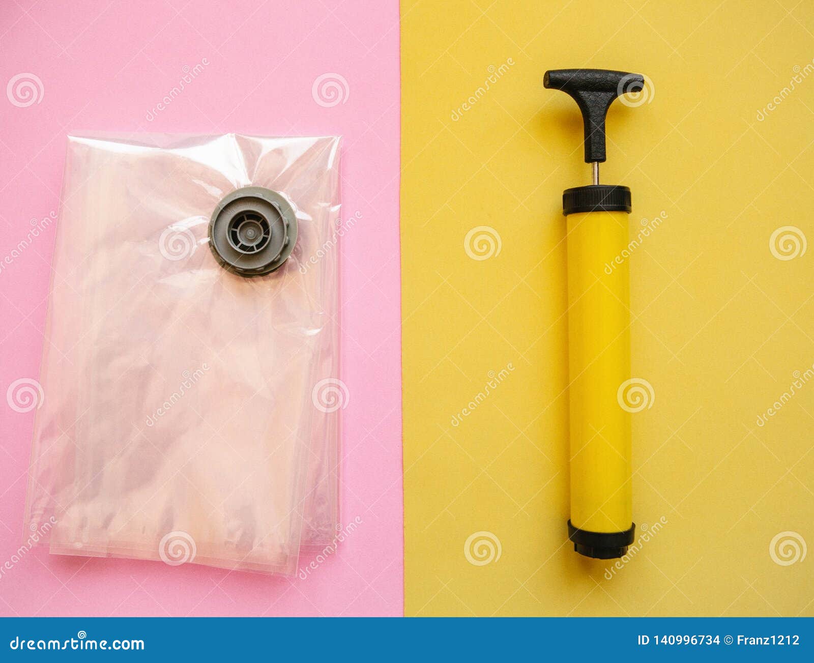 Vacuum Pump for Vacuum Bags Stock Photo Image of cloth, empty 140996734