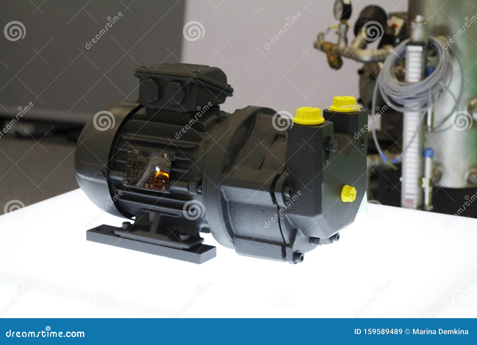 Vacuum Pumps and Systems in a Manufacturing Facility Stock Image