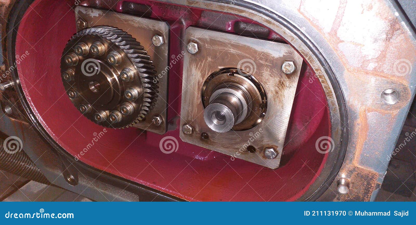 Vacuum Roatry Pump with Teeth Gears Stock Photo Image of maintenance, vacuum 211131970