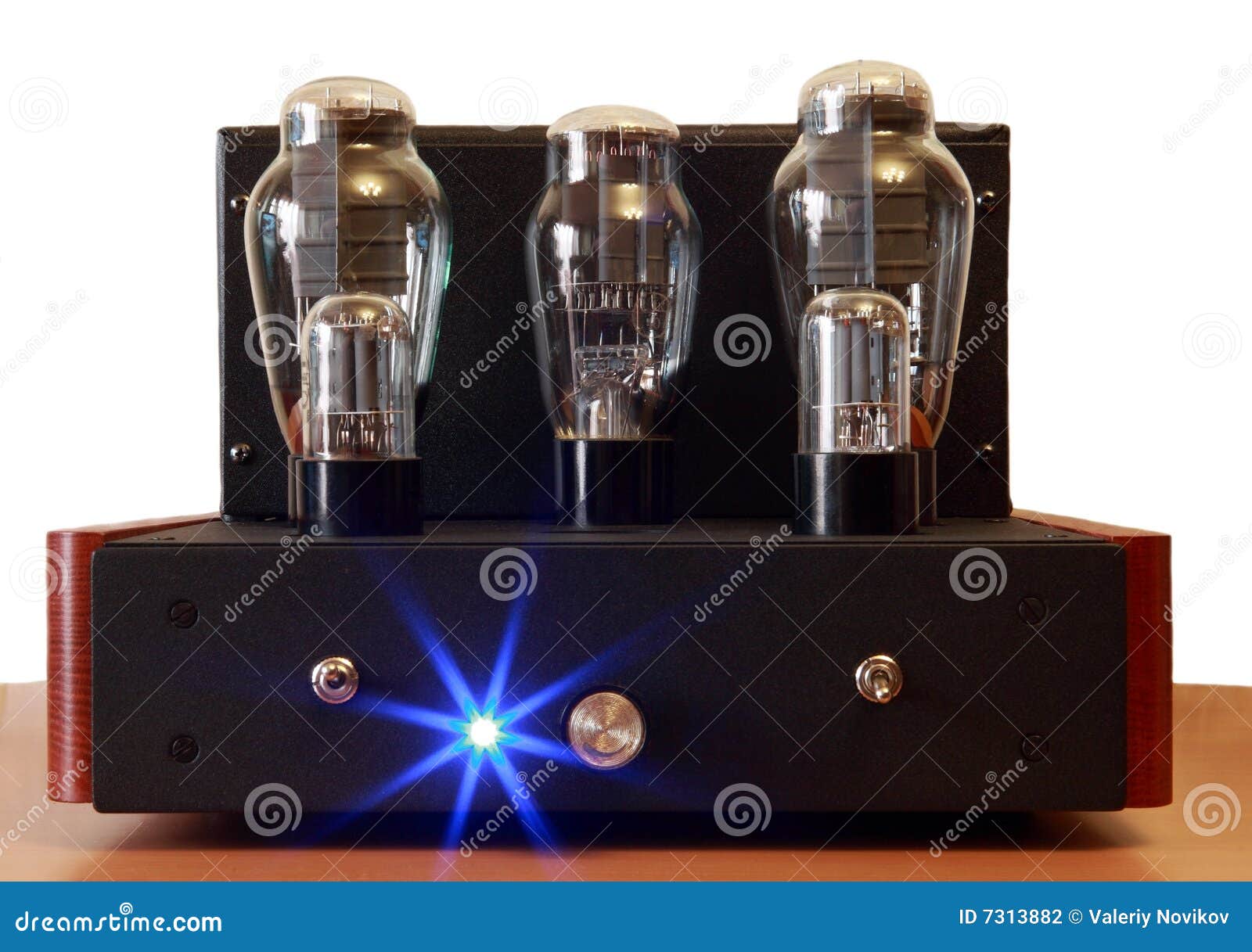 Vacuum tube amplifier stock photo. Image of octal, 300b 7313882