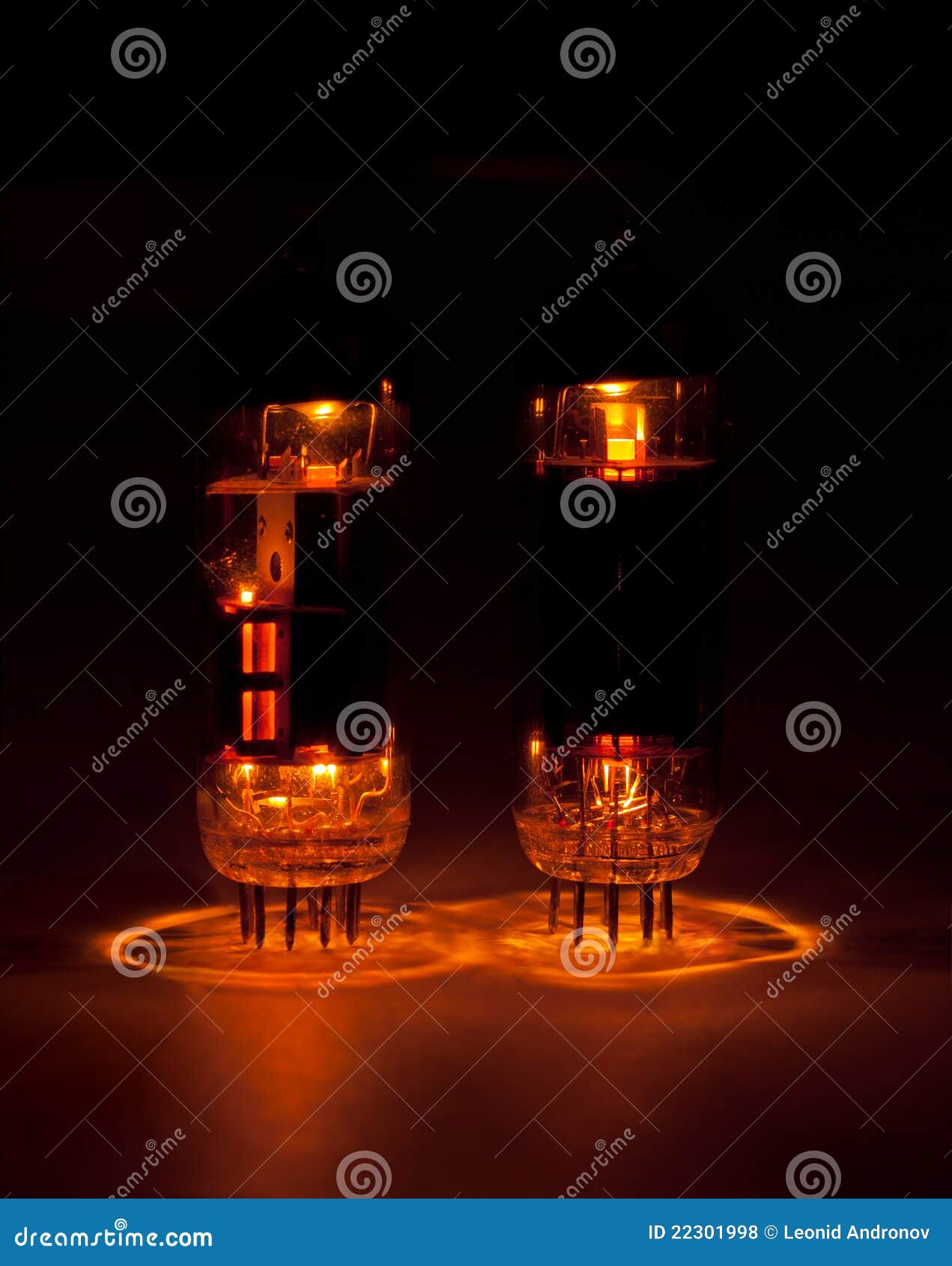 Vacuum tubes stock photo. Image of equipment, power, burning 22301998