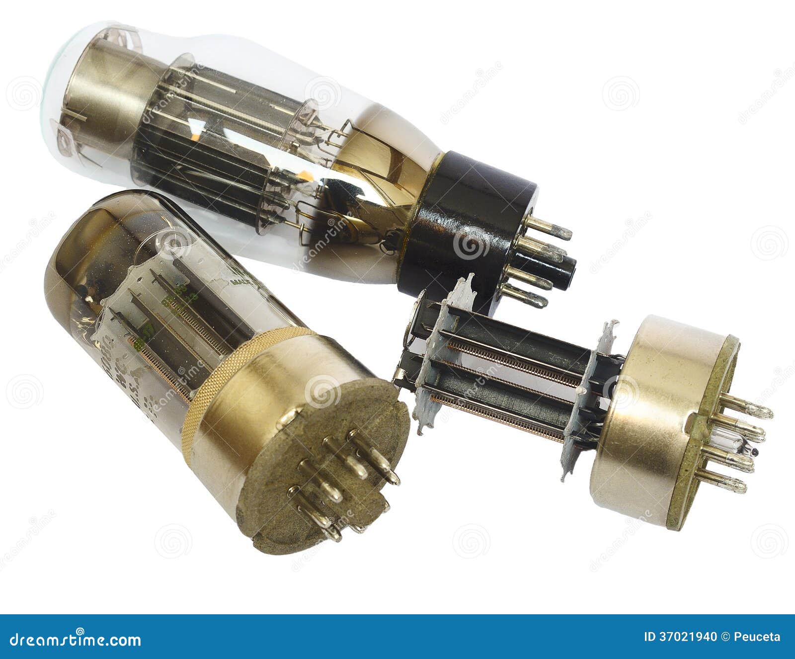Vacuum tubes stock photo. Image of macro, metallic, cathode 37021940