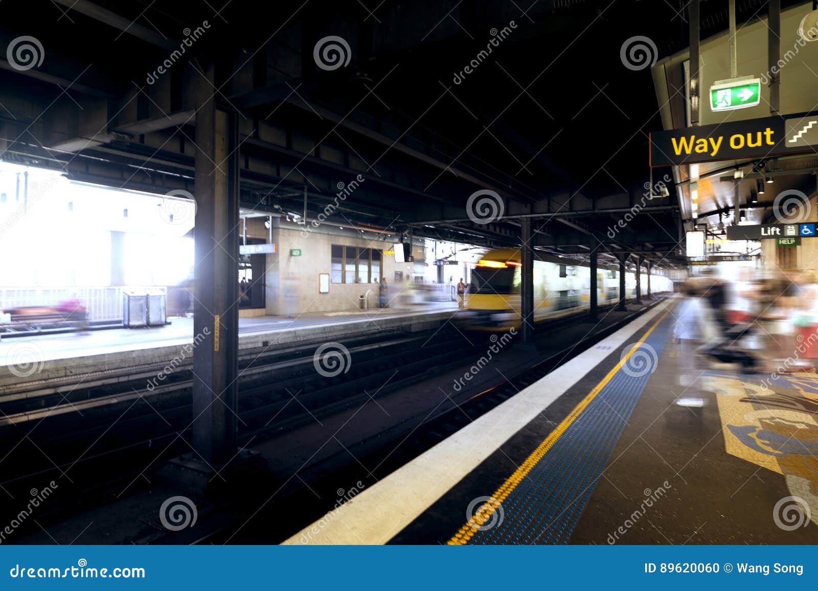 Sydney subway station stock photo. Image of light, technology 89620060