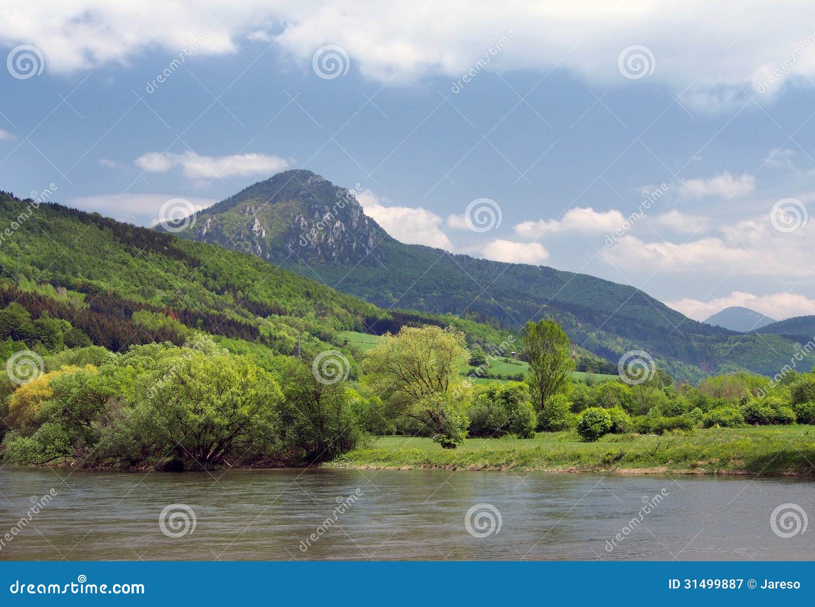 vah river with sip hill in backgroung