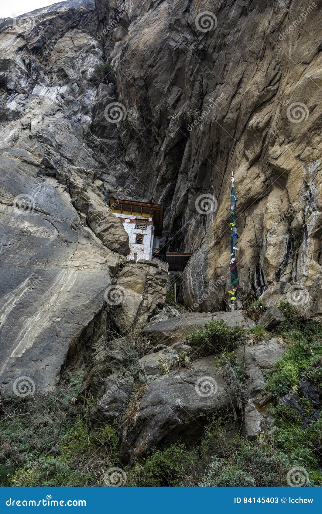 monastery cave where a monk named khado yeshi tsogyal practised Ã¢â¬ËvajrakilayaÃ¢â¬â¢, tiger`s nest, taktshang monastery, bhutan