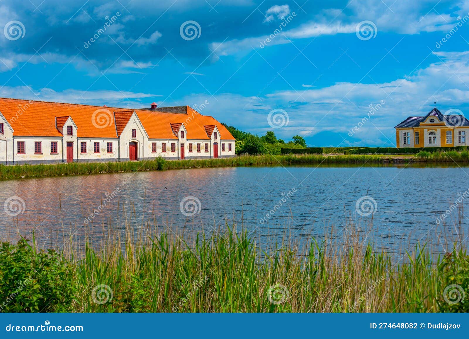 valdemars slot in denmark during a summer day