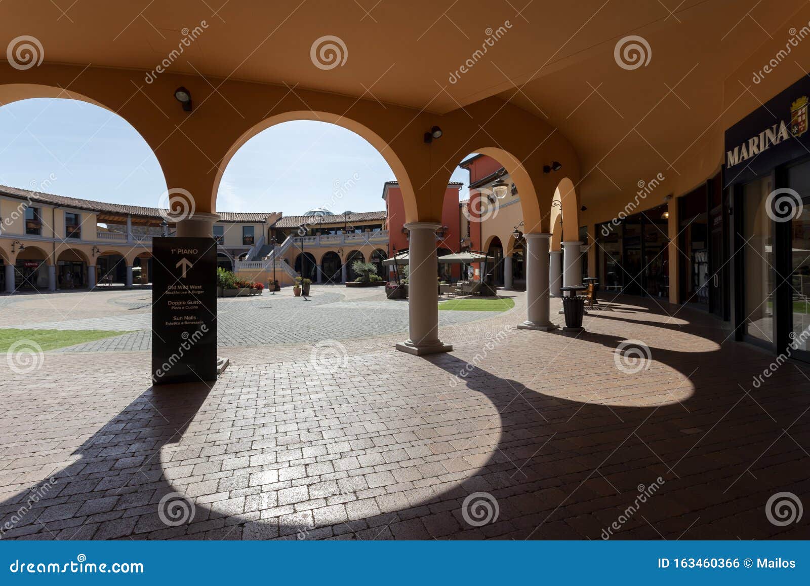 Valdichiana Outlet Village, Italy 09/17/2019: Main Square Of The Shopping Center Editorial Photo ...