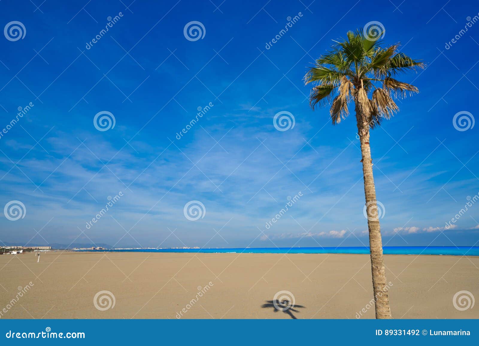 valencia la malvarrosa beach arenas spain