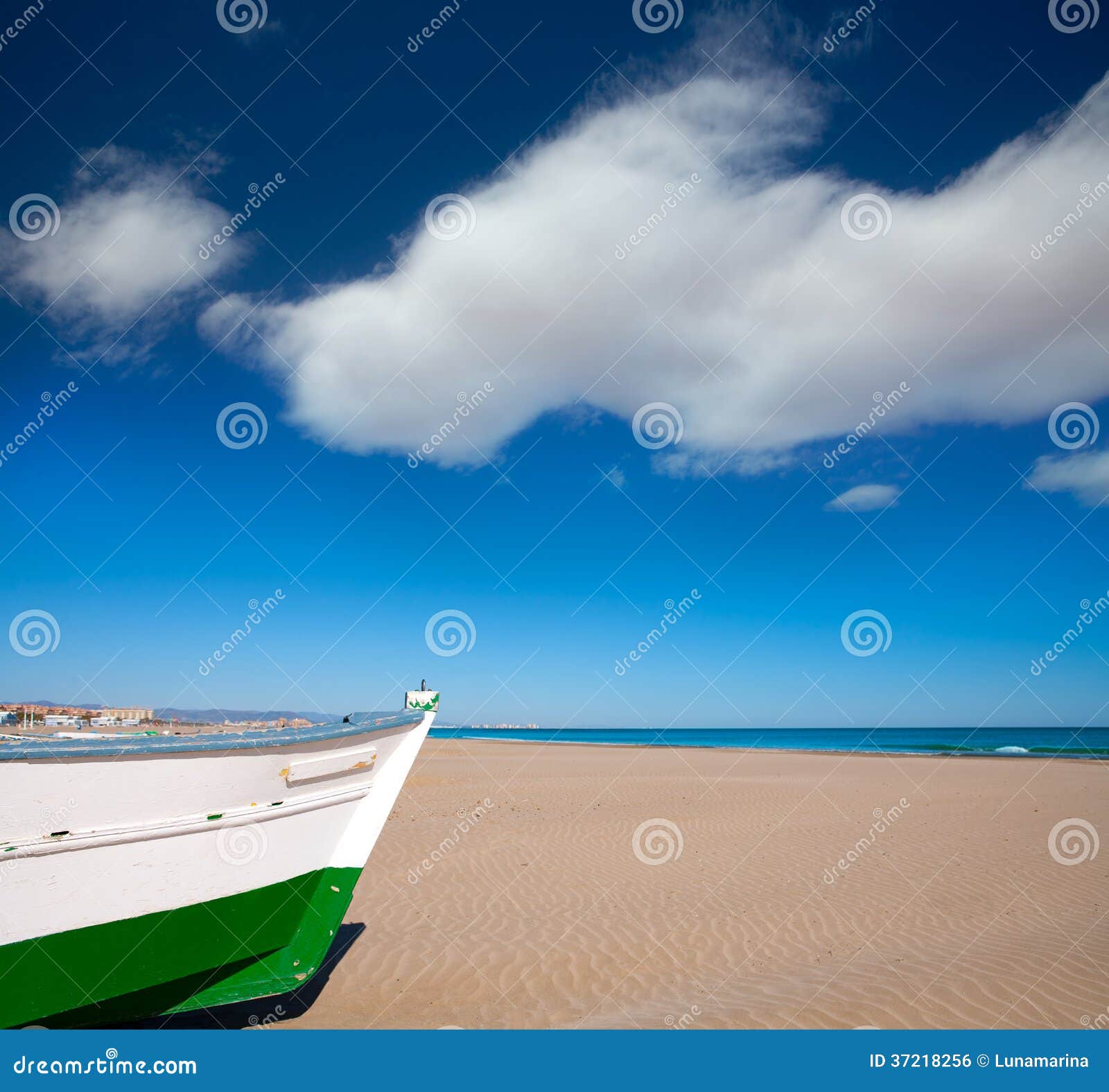 valencia malvarrosa patacona beach mediterranean sea