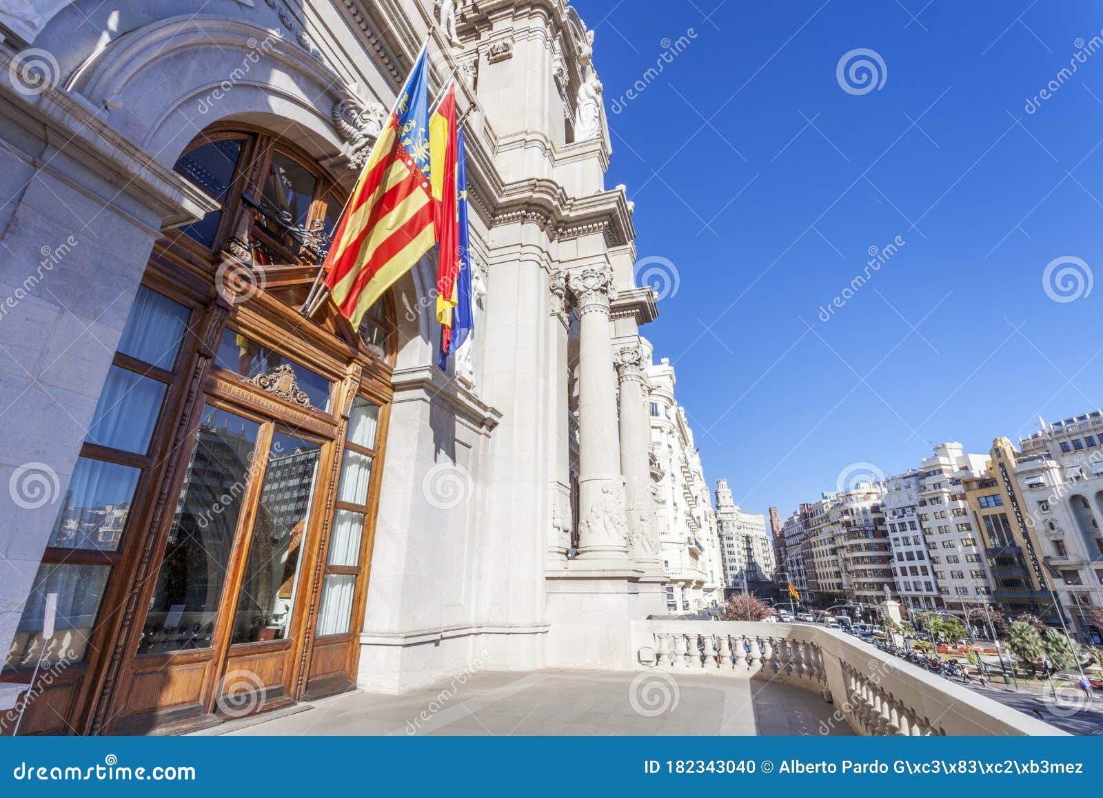 Valencia,Spain, 3,6,2018 Valencia City Hall Building Editorial Image