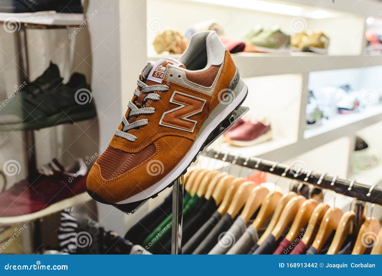 Valencia, Spain - January 2, 2019: New Balance Sneakers Shown in the ...