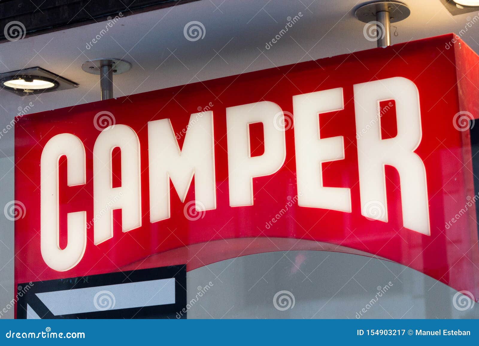 Camper Logo on Camper Store Editorial Photography - Image of spanish ...