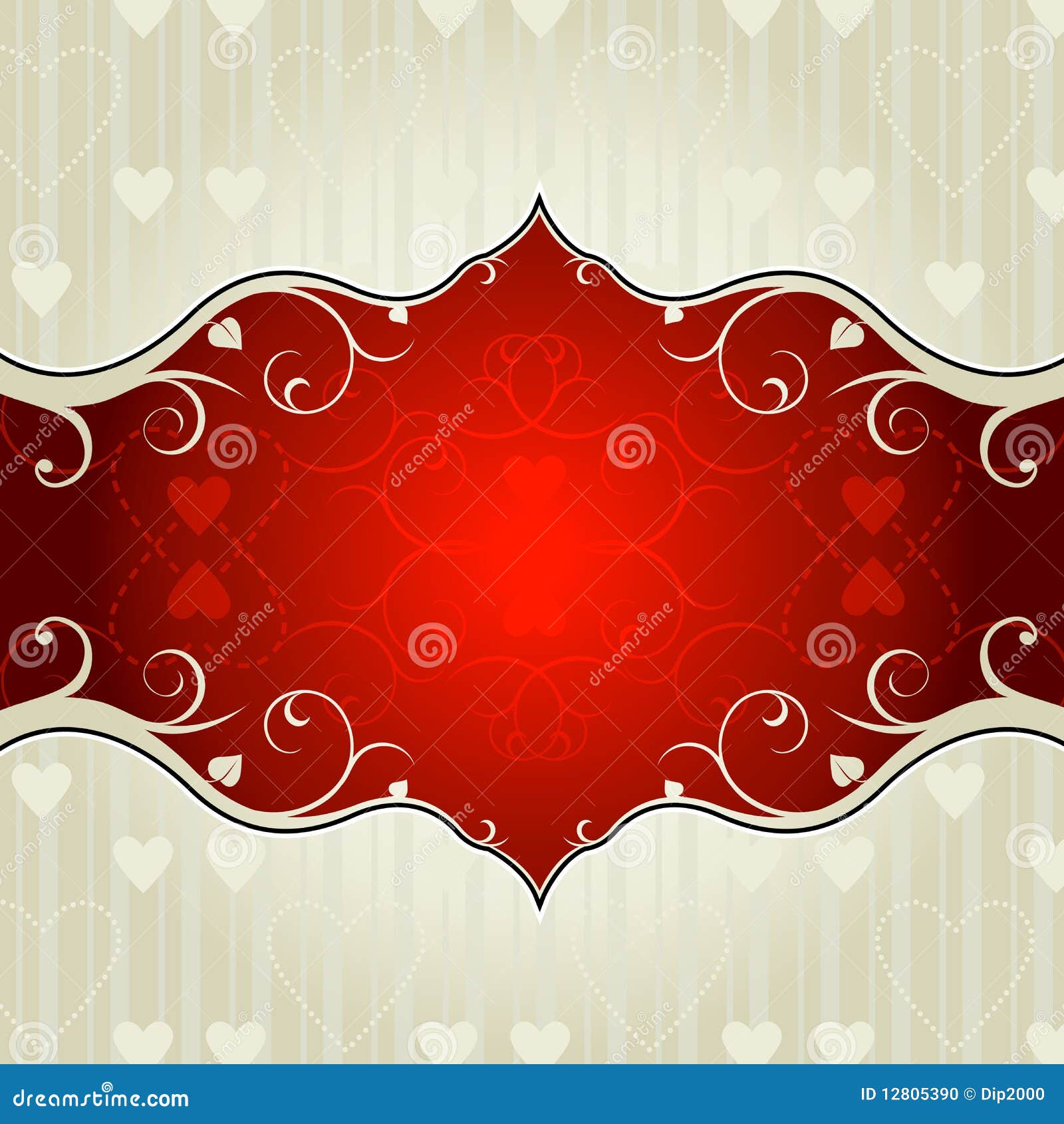 Valentine Background. White Heart Symbol On Blue Background With Oval