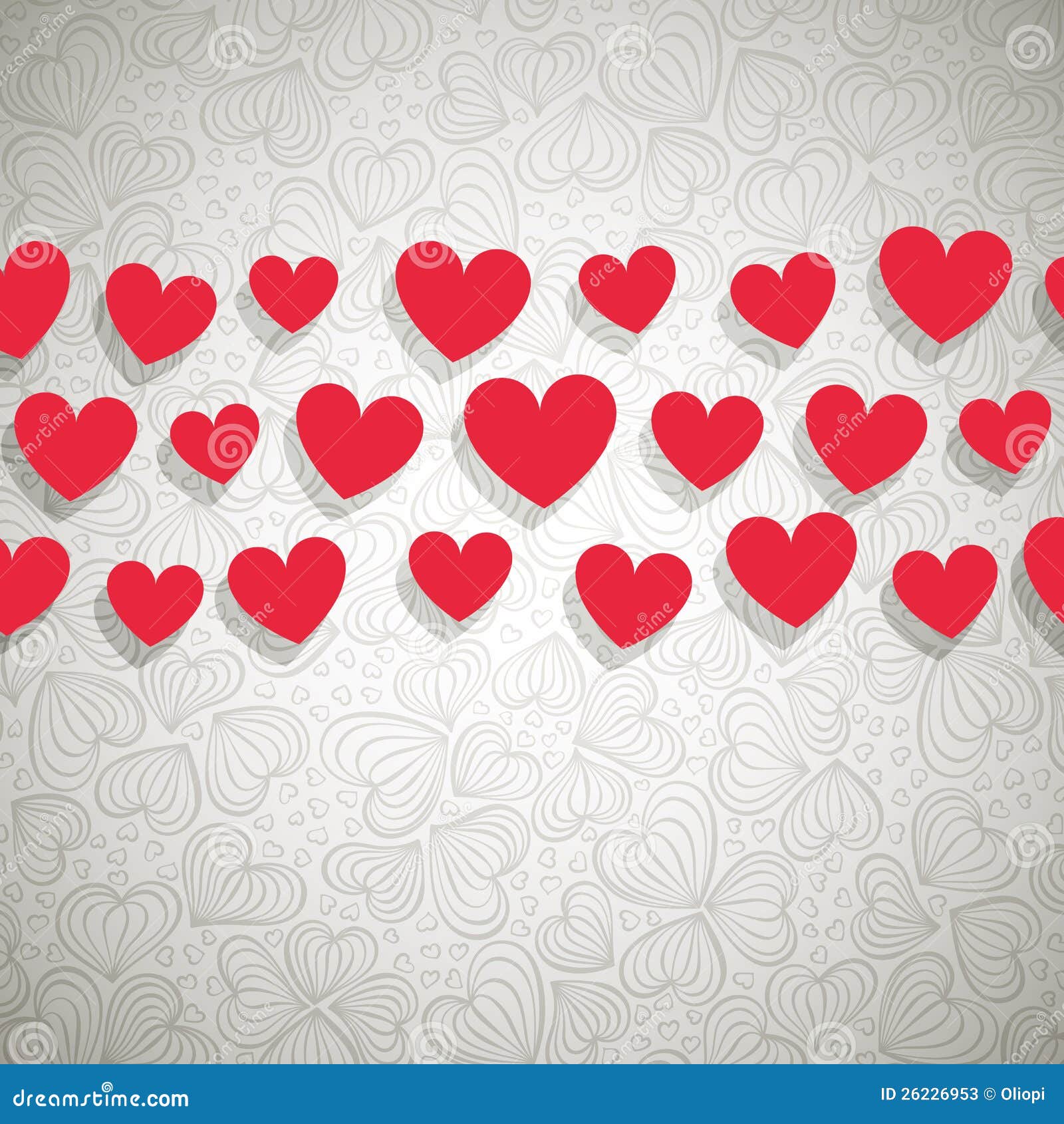 Valentine Card stock vector. Illustration of paper, card 26226953