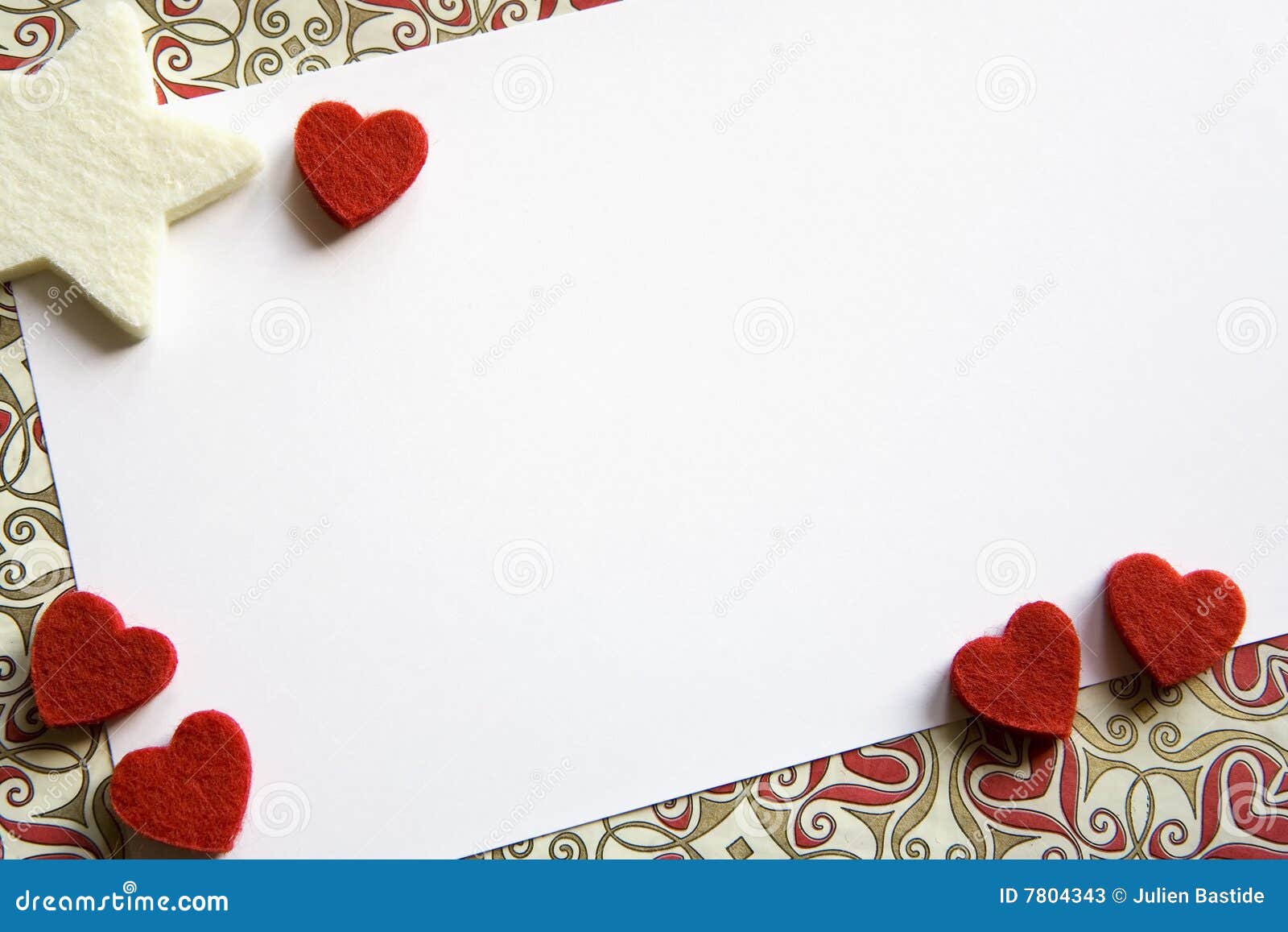 Valentine Card stock image. Image of paper, heart, valentine 7804343