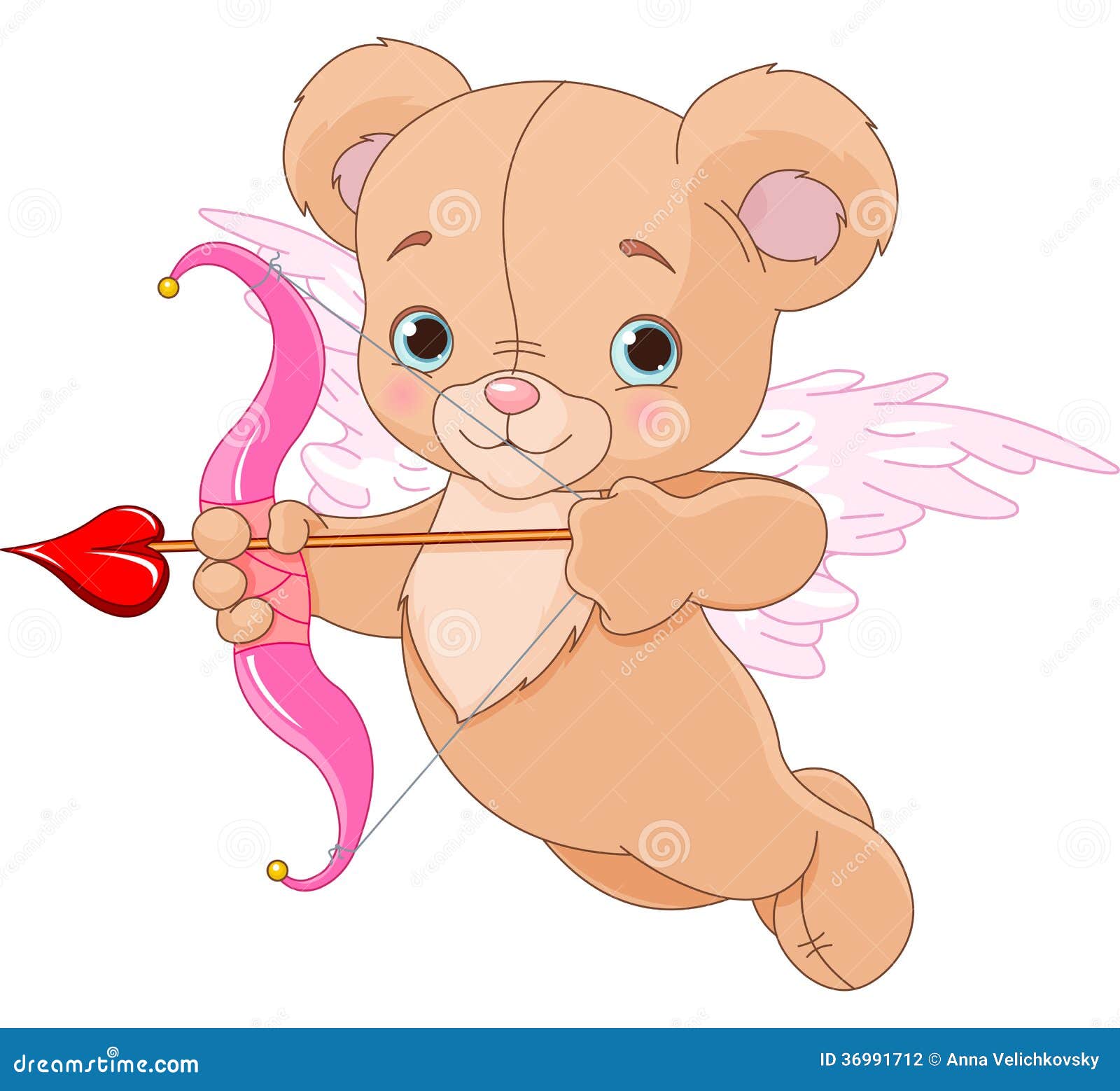 valentine cupid bear