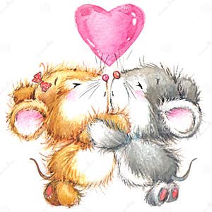 Valentine Day And Cute Animal Stock Illustration Illustration Of Love Lovely 53799291