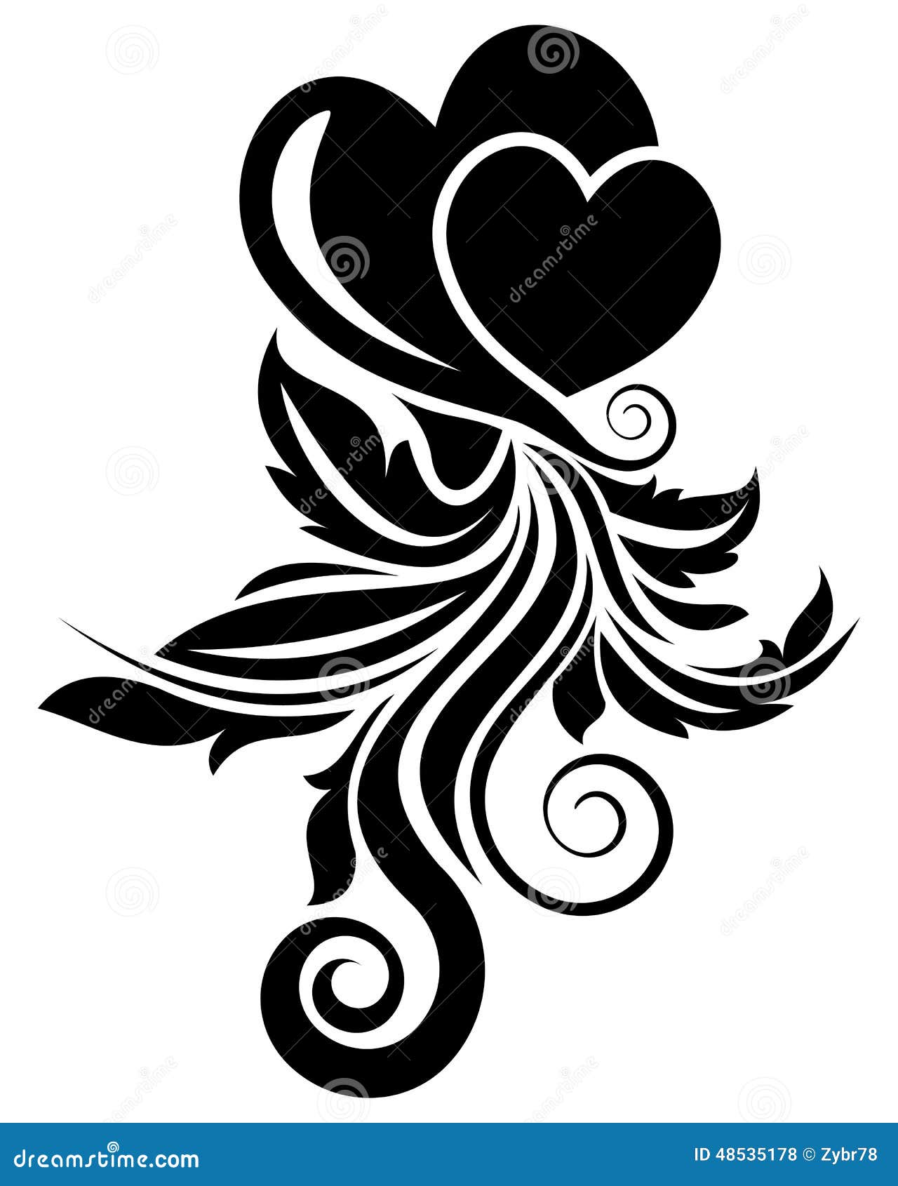 Valentine Day Floral Design Element Stock Vector Illustration of