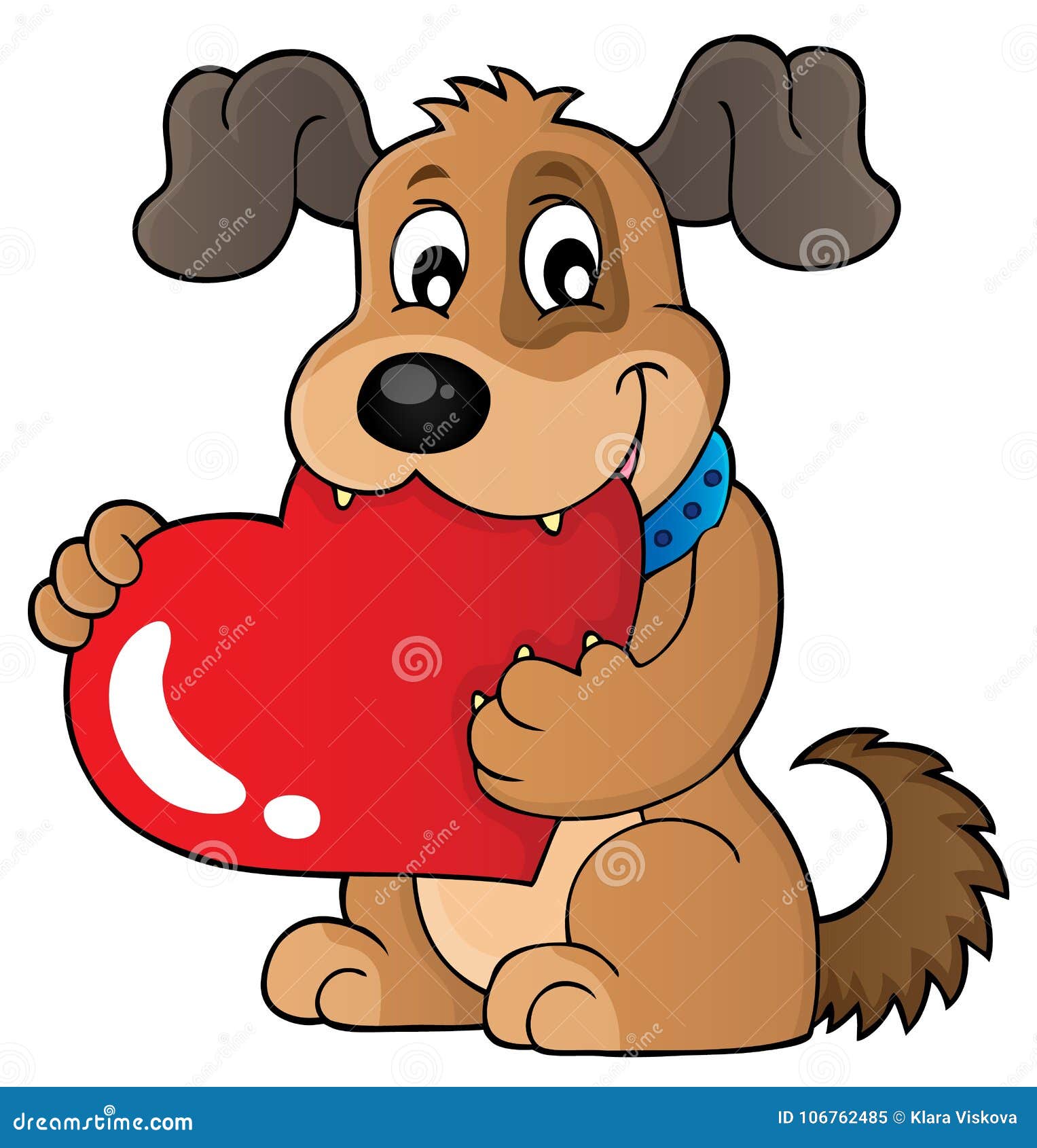 Valentine Dog Theme Image 1 Stock Vector - Illustration of vectors