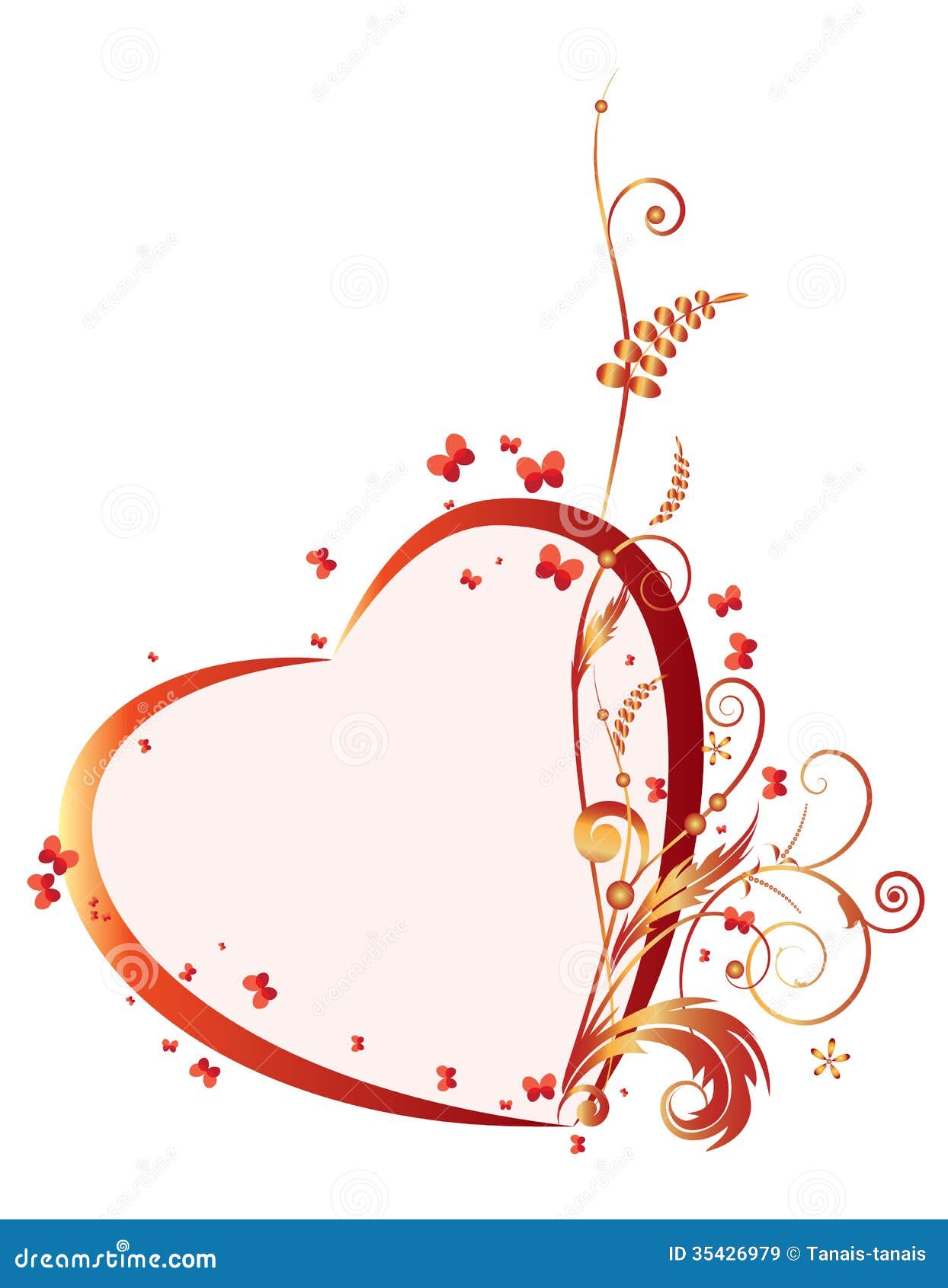 Valentine frame stock vector. Illustration of isolated - 35426979