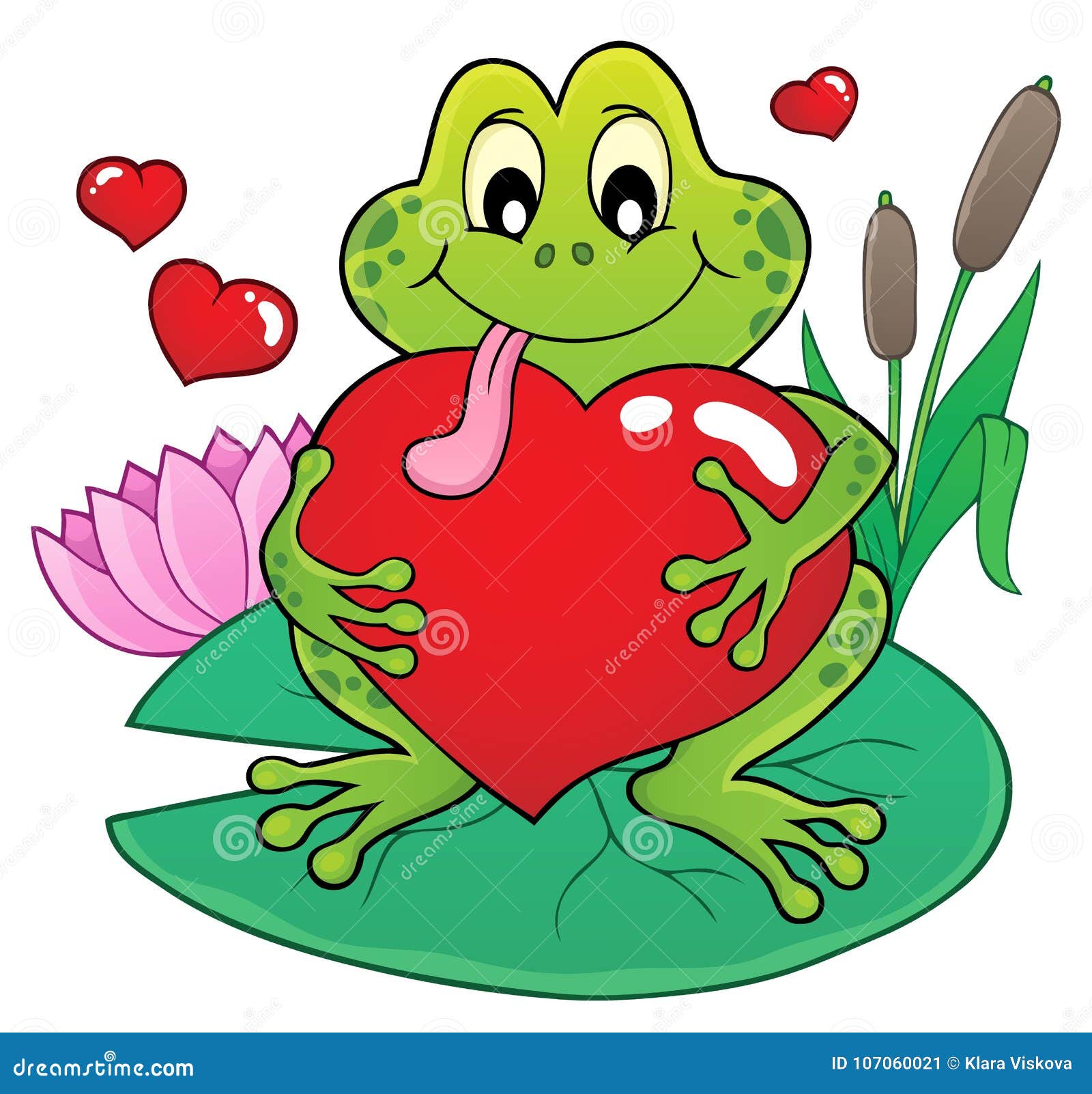 Valentine Frog Theme Image 2 Stock Vector - Illustration of drawing