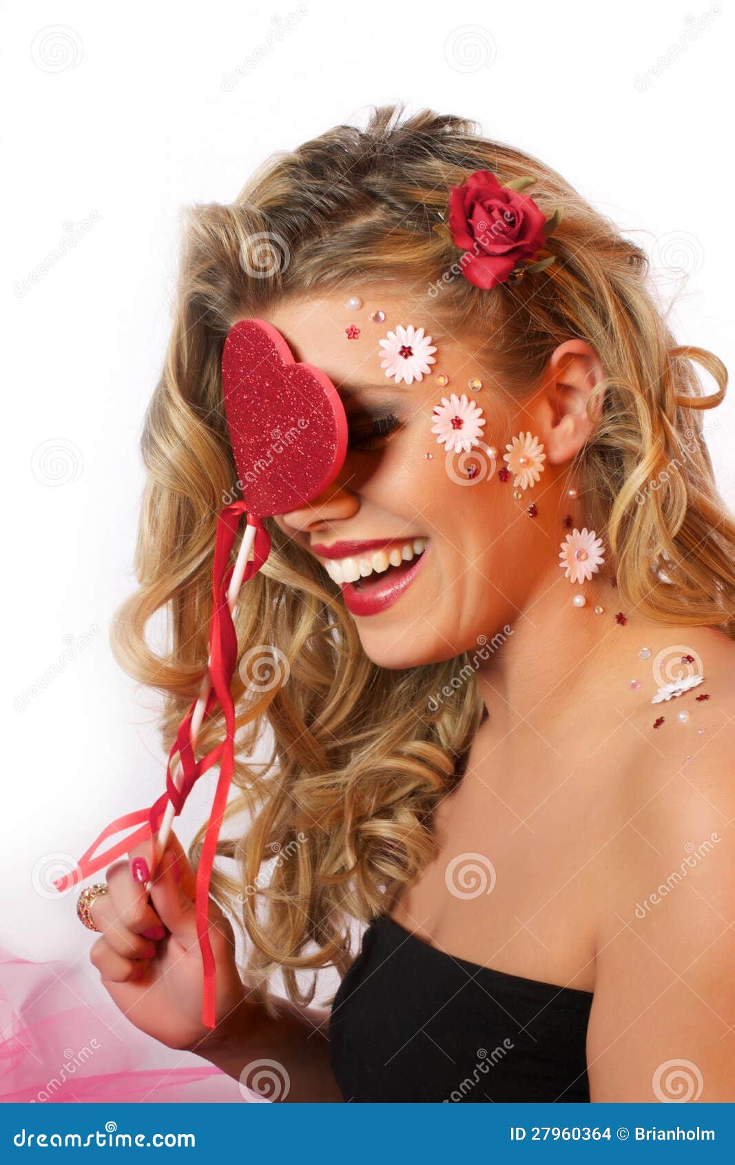 Valentine girl stock photo. Image of graphic, joyful 27960364