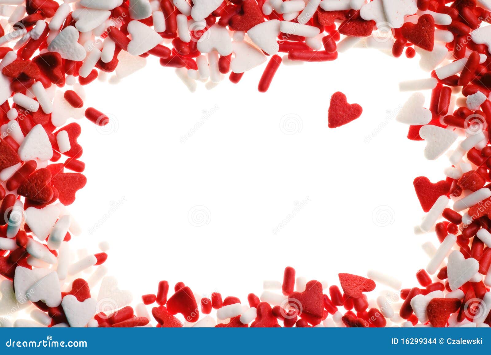 Valentine heart sprinkles stock photo. Image of love 16299344