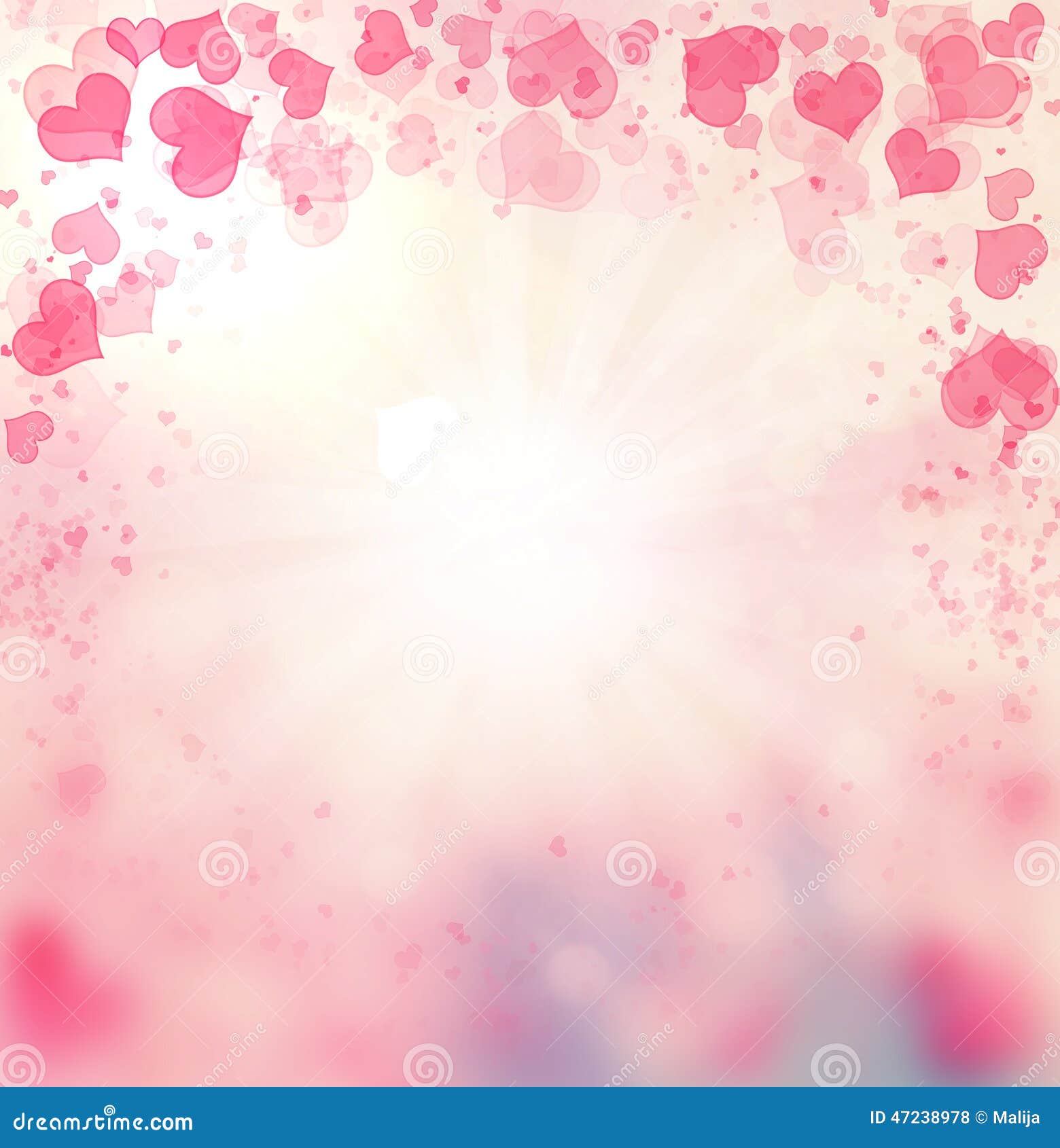 valentine hearts abstract pink background.