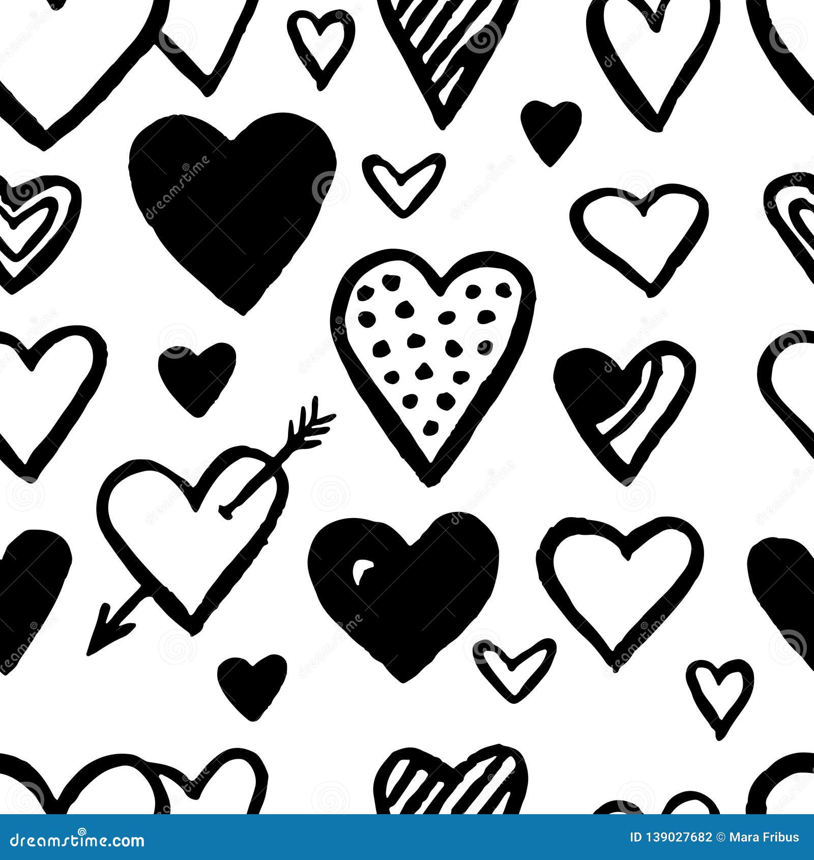 Valentine hearts pattern stock vector. Illustration of wedding - 139027682