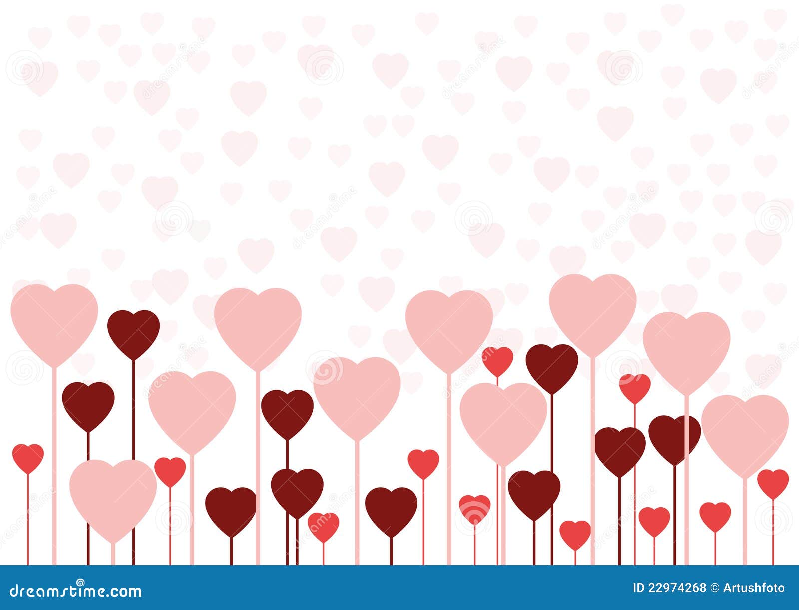 Valentine Love Card Or Background Stock Vector Illustration