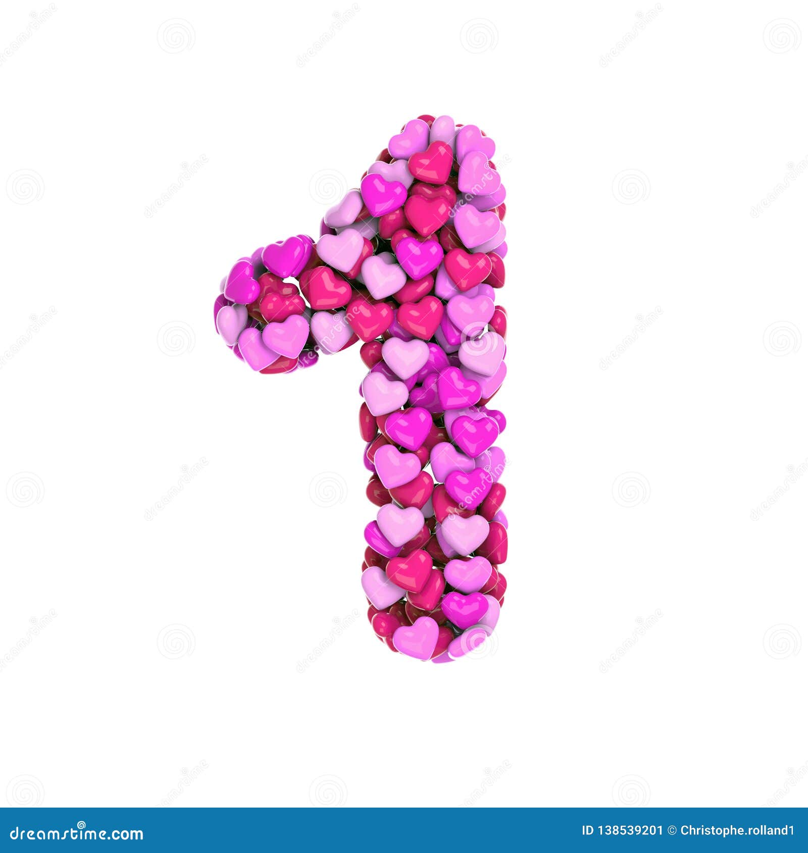 Number 1 Valentine's Heart Stock Illustrations – 6 Number 1 Valentine's