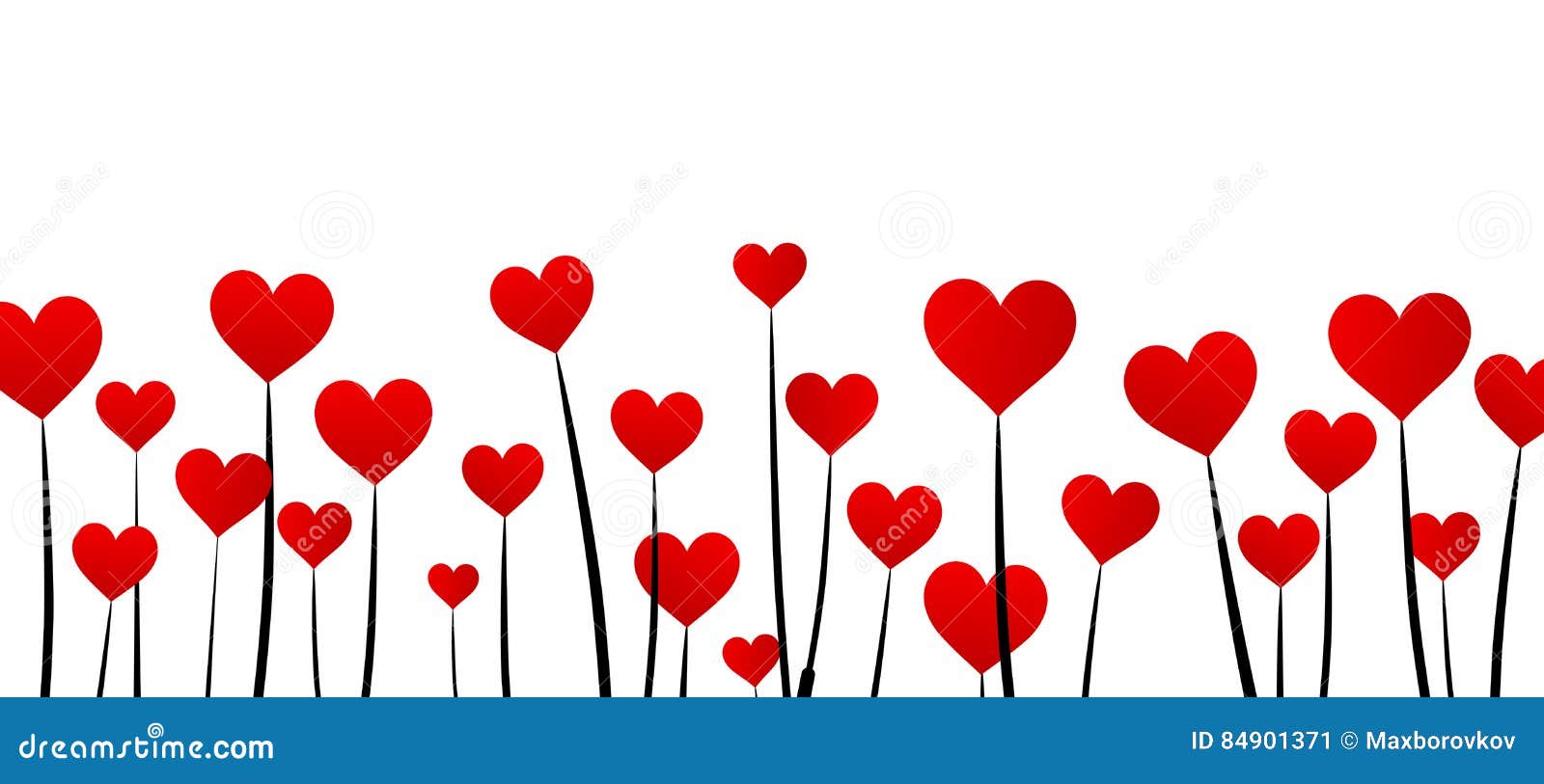 Valentine`s Background with Red Hearts. Stock Vector - Illustration of ...