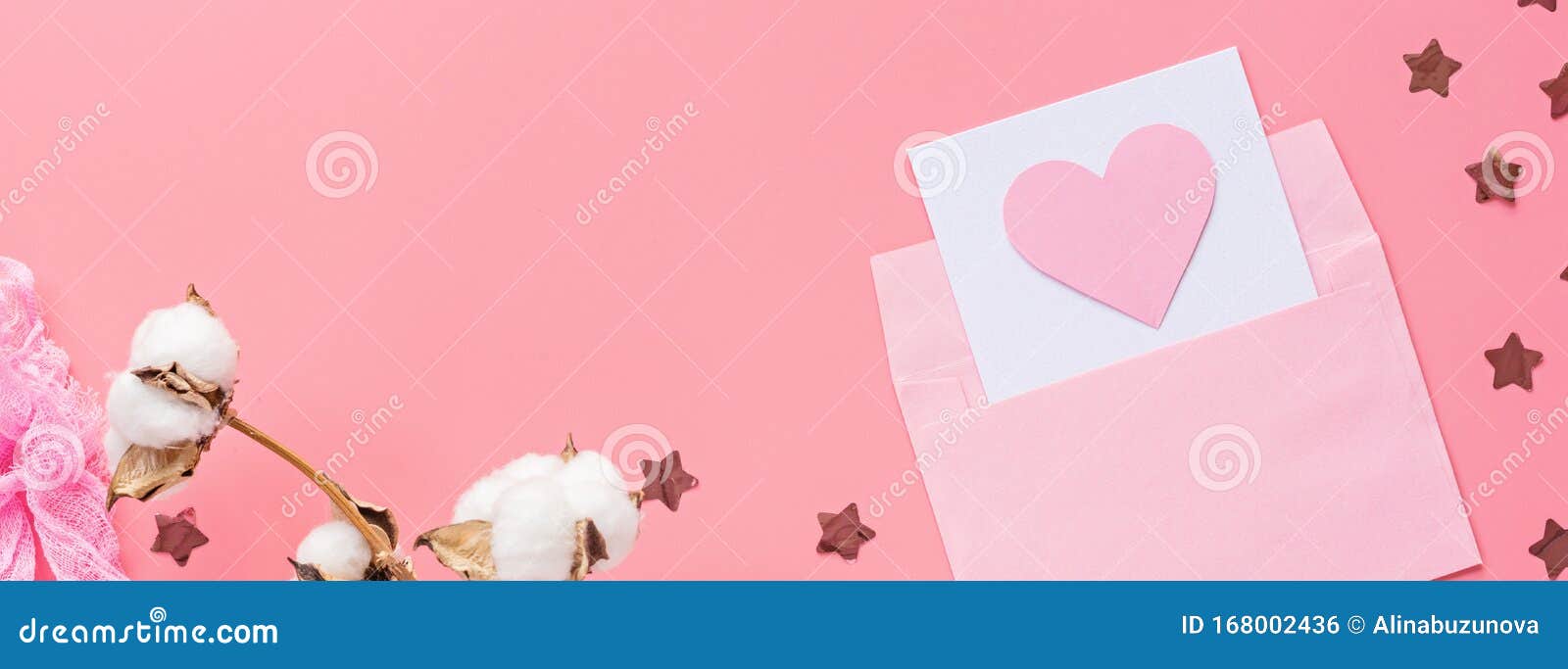 Download Valentine`s Day Background. Greeting Card With Pink Hearth ...
