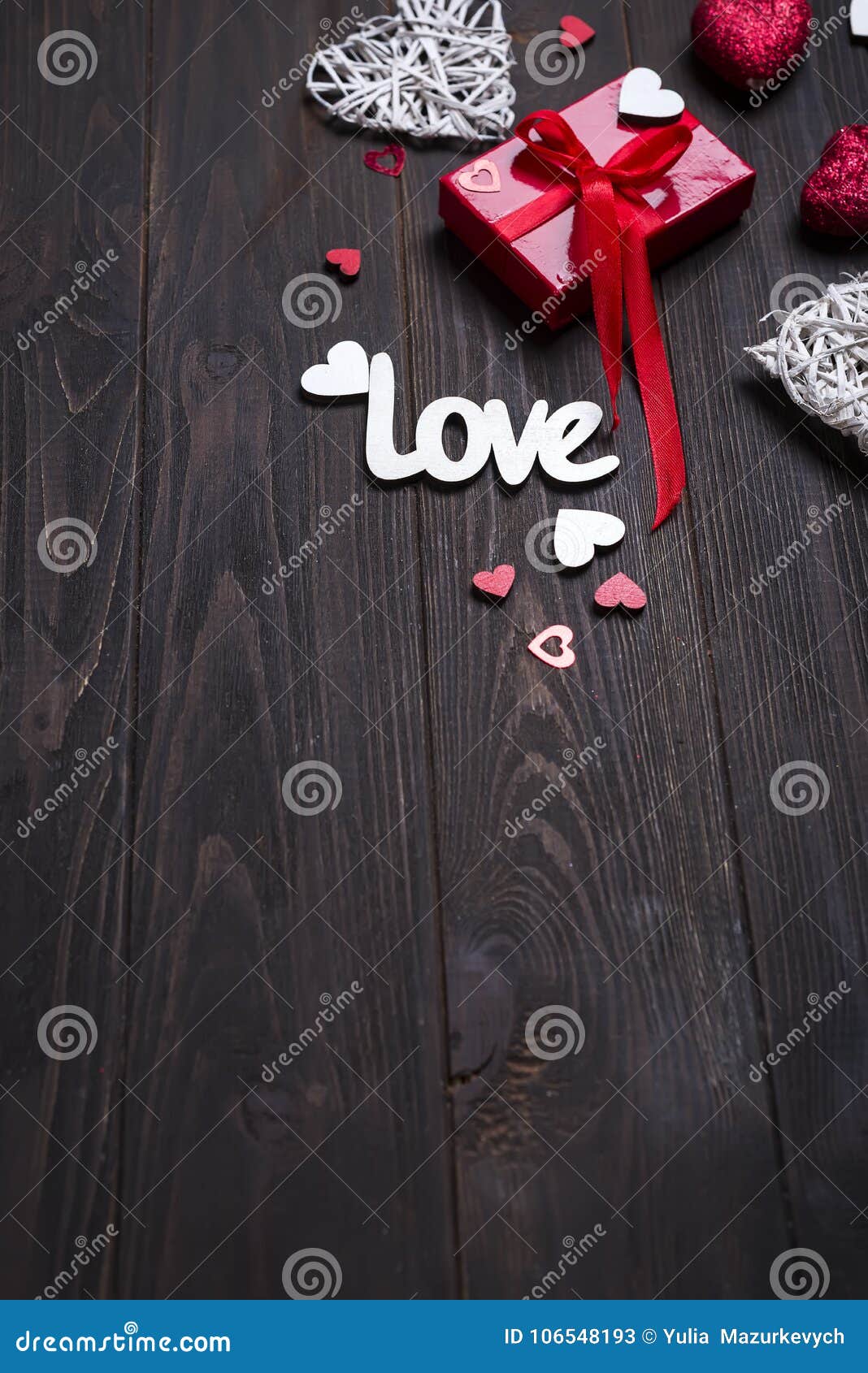 Valentine`s Day Background with Love Letters and Heart Shapes ...