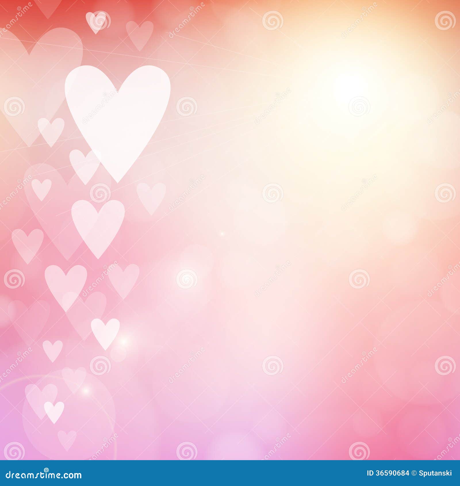 Valentine S Day Bright Sun Poster Stock Vector - Illustration of  celebration, heart: 36590684