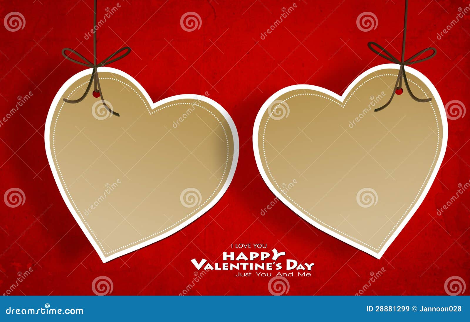 Valentine S Day Card with Heart Paper Stock Image Image of cute