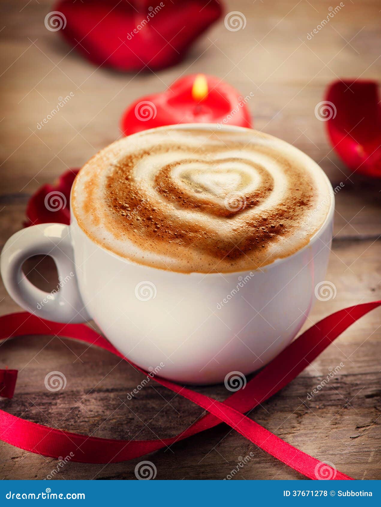 Valentine s Day Coffee stock photo. Image of cappuccino 37671278