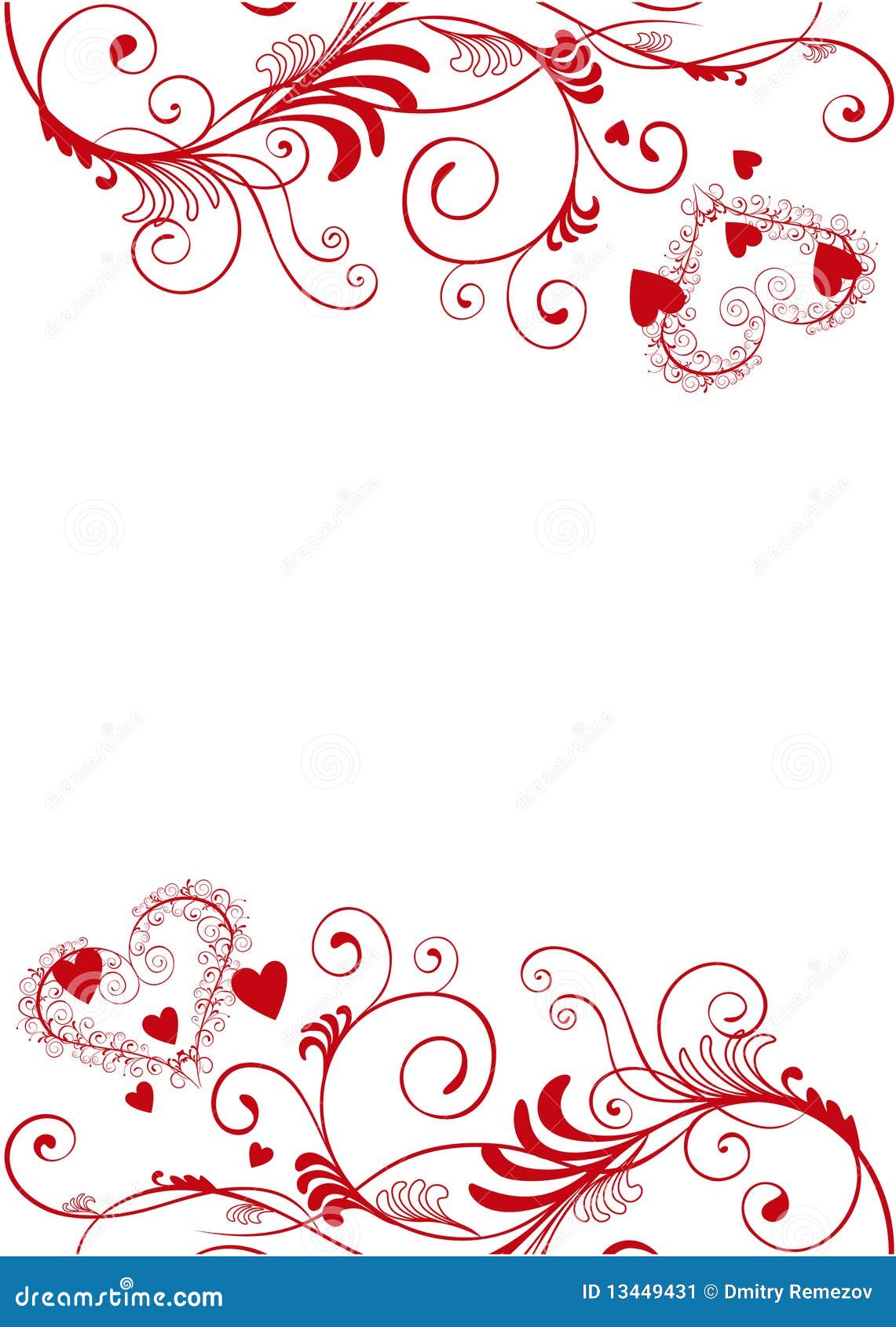 Valentine s day frame stock vector. Illustration of background - 13449431