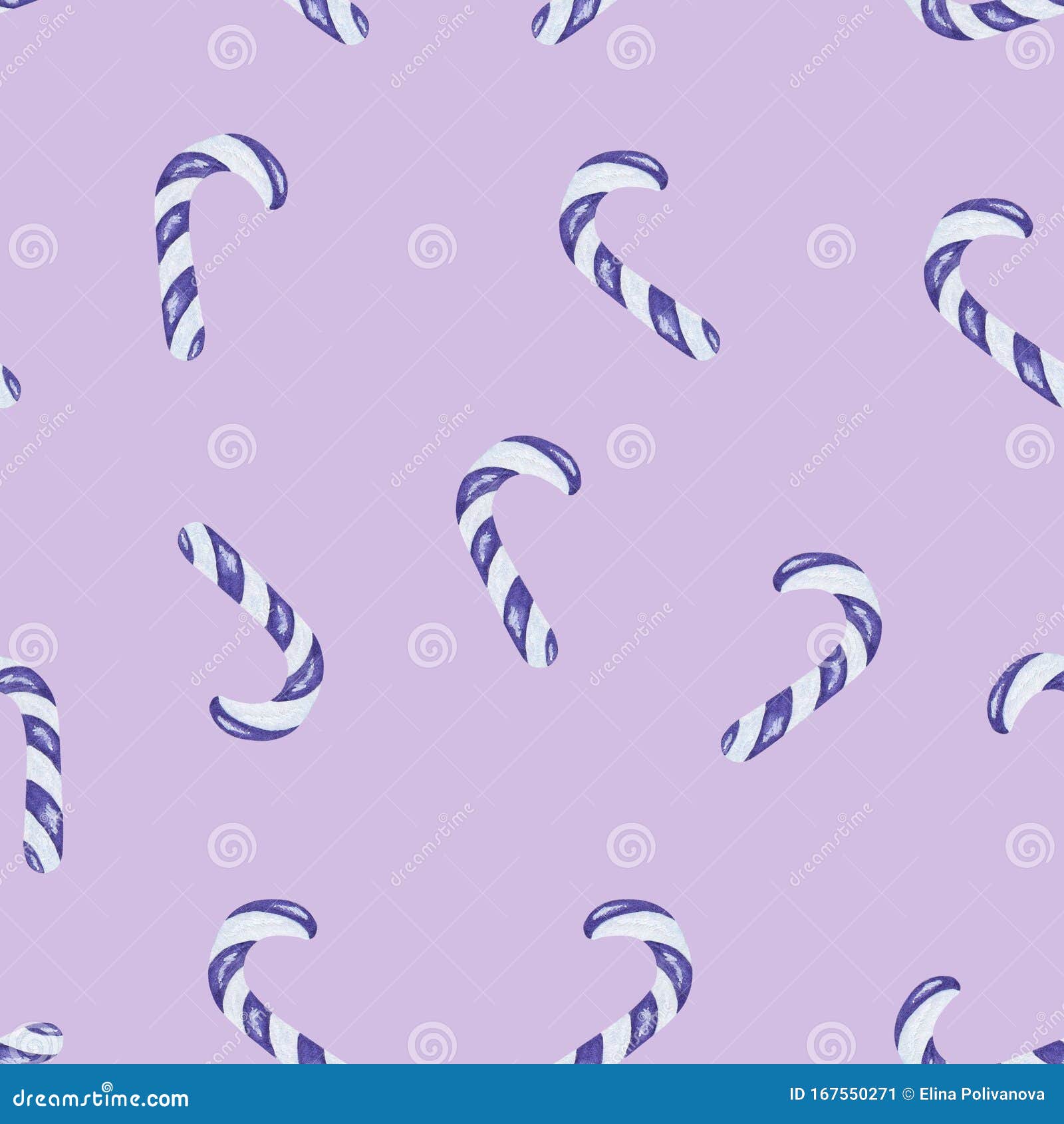 Valentine`s Day Pattern with Purple Candy Stock Illustration ...