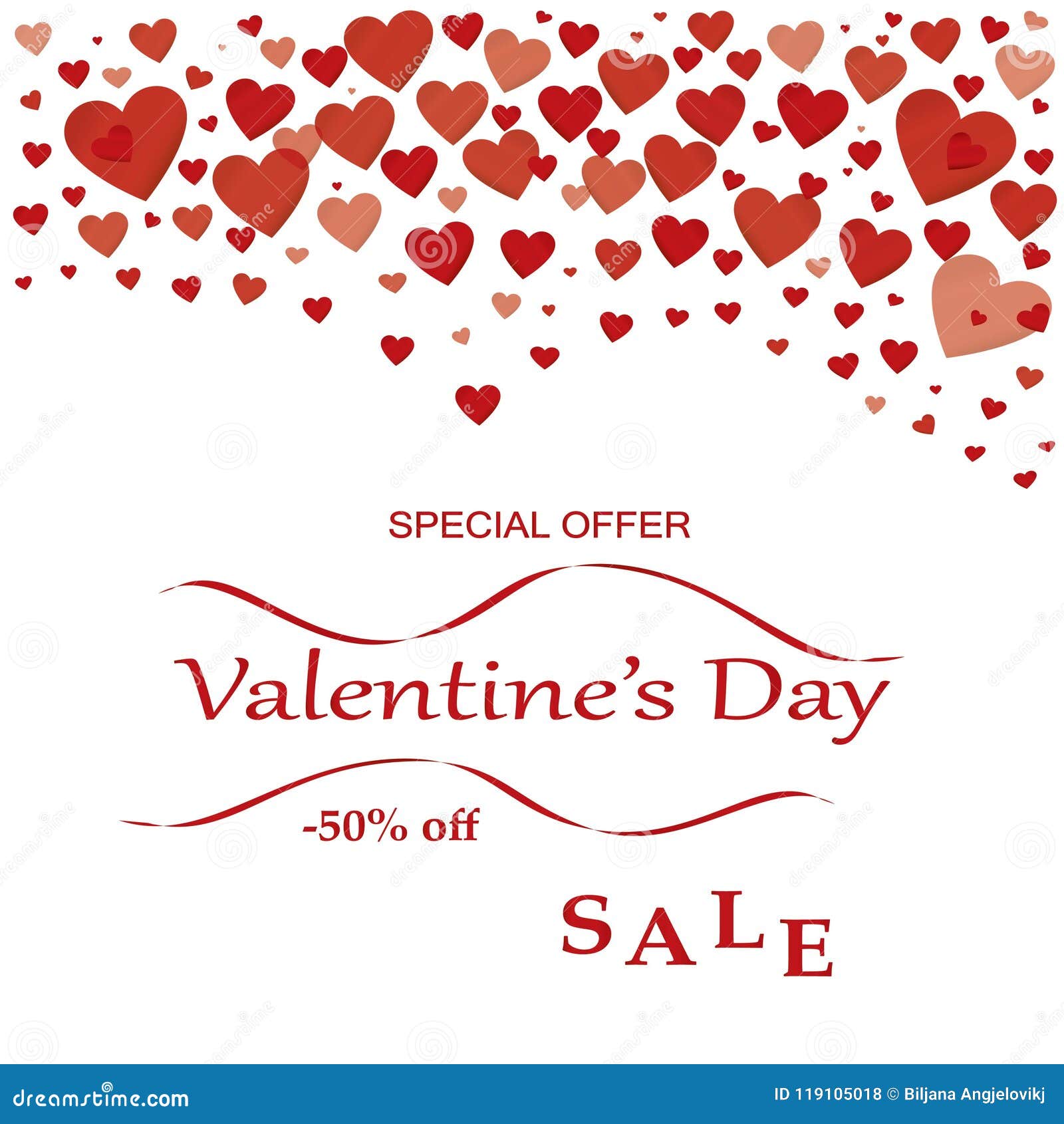 valentine`s day sale special offer.