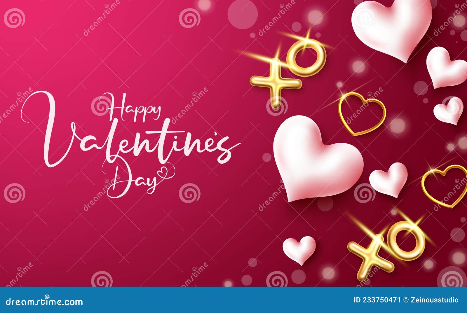 Valentine background - heart and stylish text Vector Image