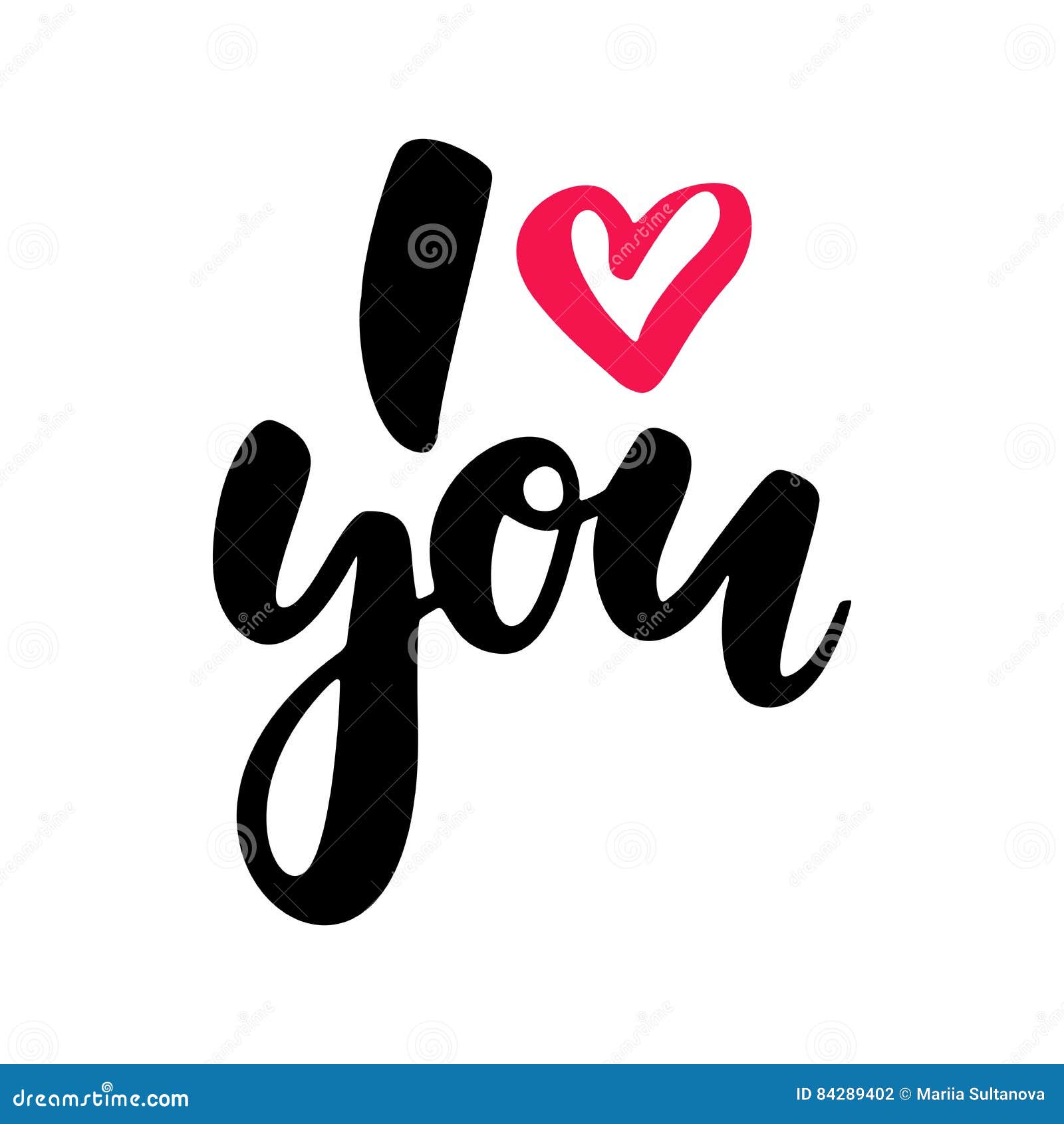 Valentine S Day Vector Lettering . Isolated Handwriting Calligraphy ...