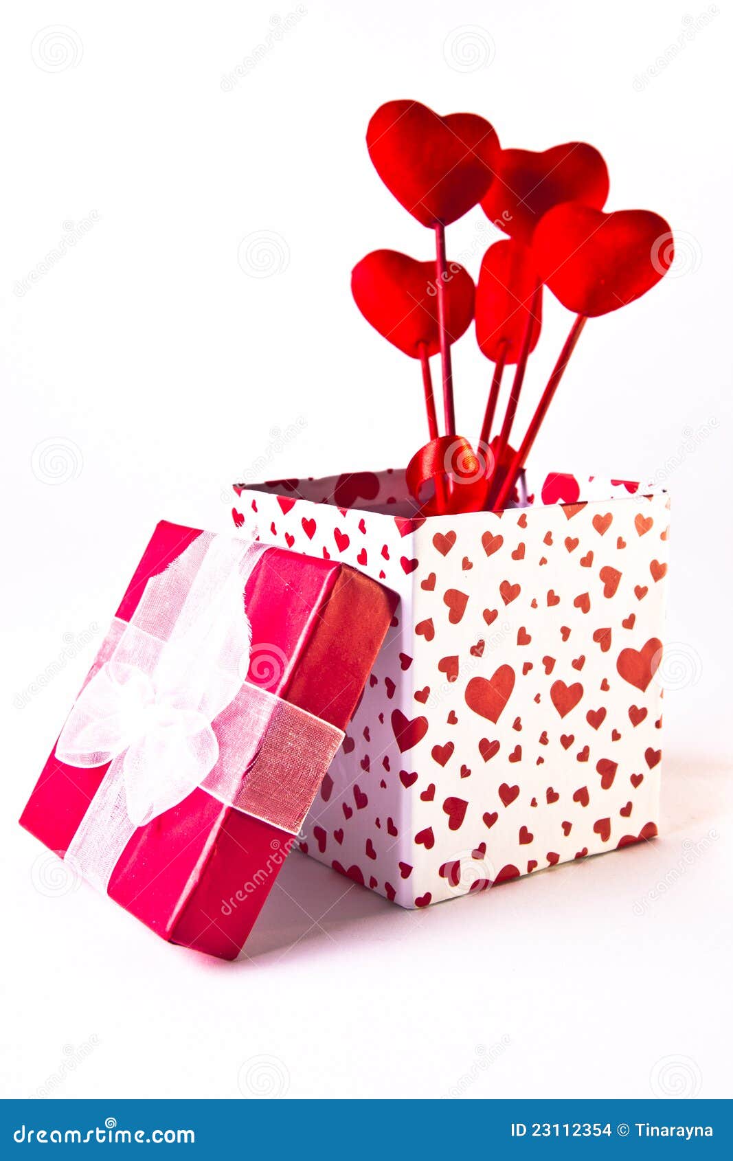 Valentine S Gift Box and Bouquet Stock Photo Image of celebration
